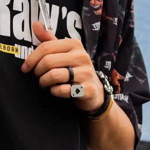 Designer Retro punk rings Size ONE SIZE - 1 Thumbnail