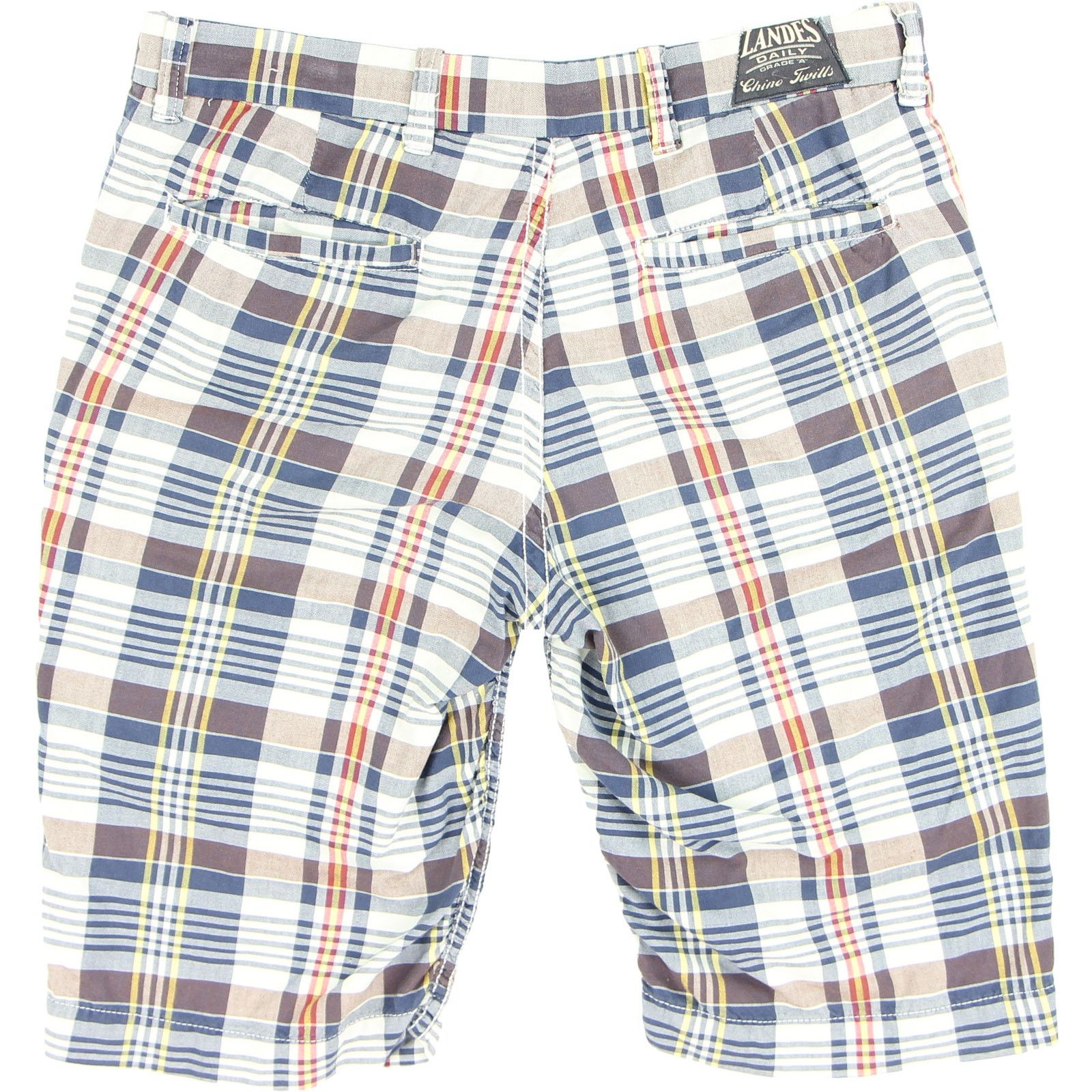 Other Landes Daily Womens Plaid Chino Shorts Cotton USA 28 Size 29" - 2 Thumbnail