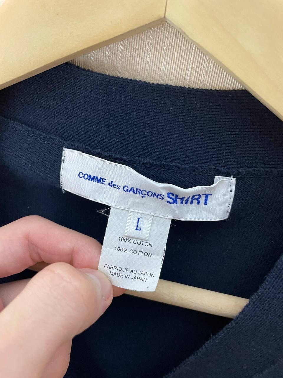 Comme des Garcons × Japanese Brand × Vintage Comme Des Garçons Shirt Vintage Cardigan Size US L / EU 52-54 / 3 - 4 Thumbnail