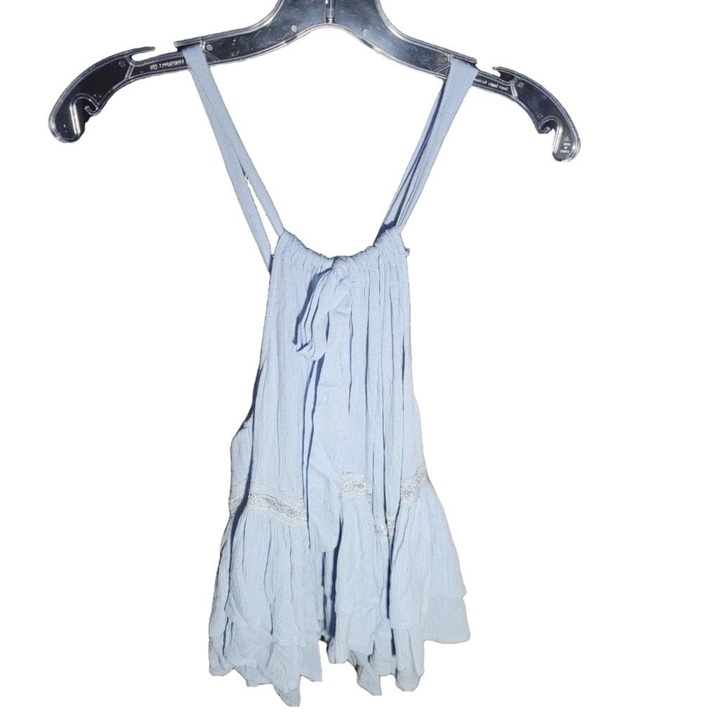 Other NWT Illa Illa Flowy Blue Blouse with Lace Detailing Size L / US 10 / IT 46 - 1 Thumbnail