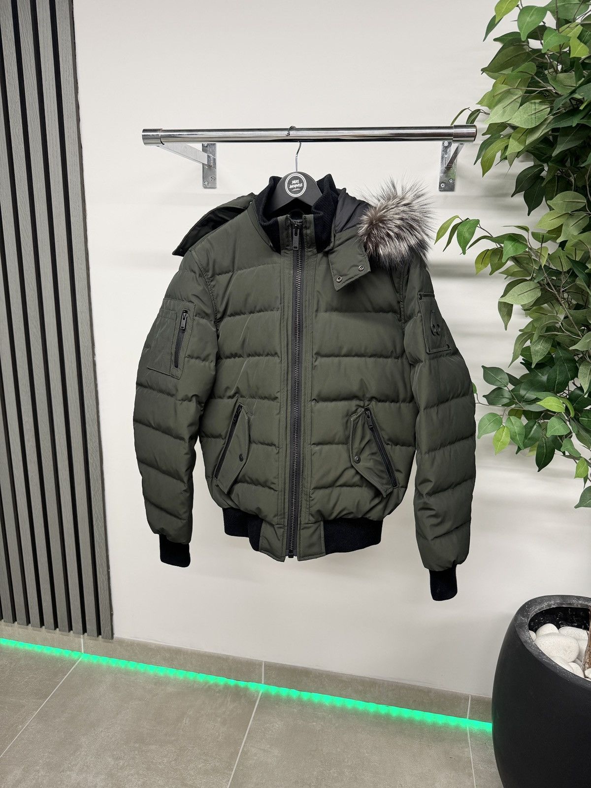Moose Knuckles Scotchtown Bomber Jacket In Green RRP £1000