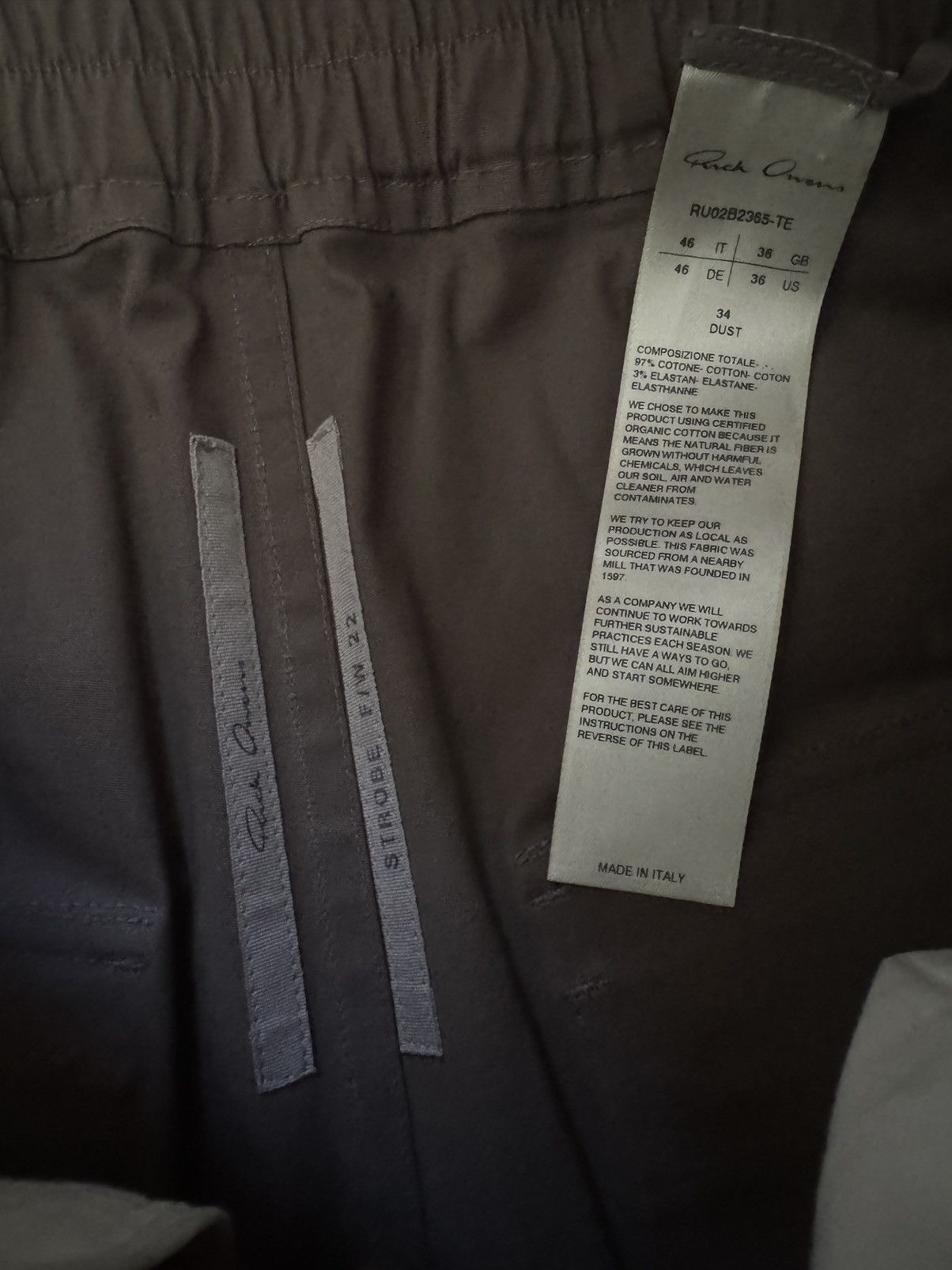 Rick Owens Rick Owen's strobe FW 22 dust wide leg Belal pants Size US 30 / EU 46 - 5 Thumbnail