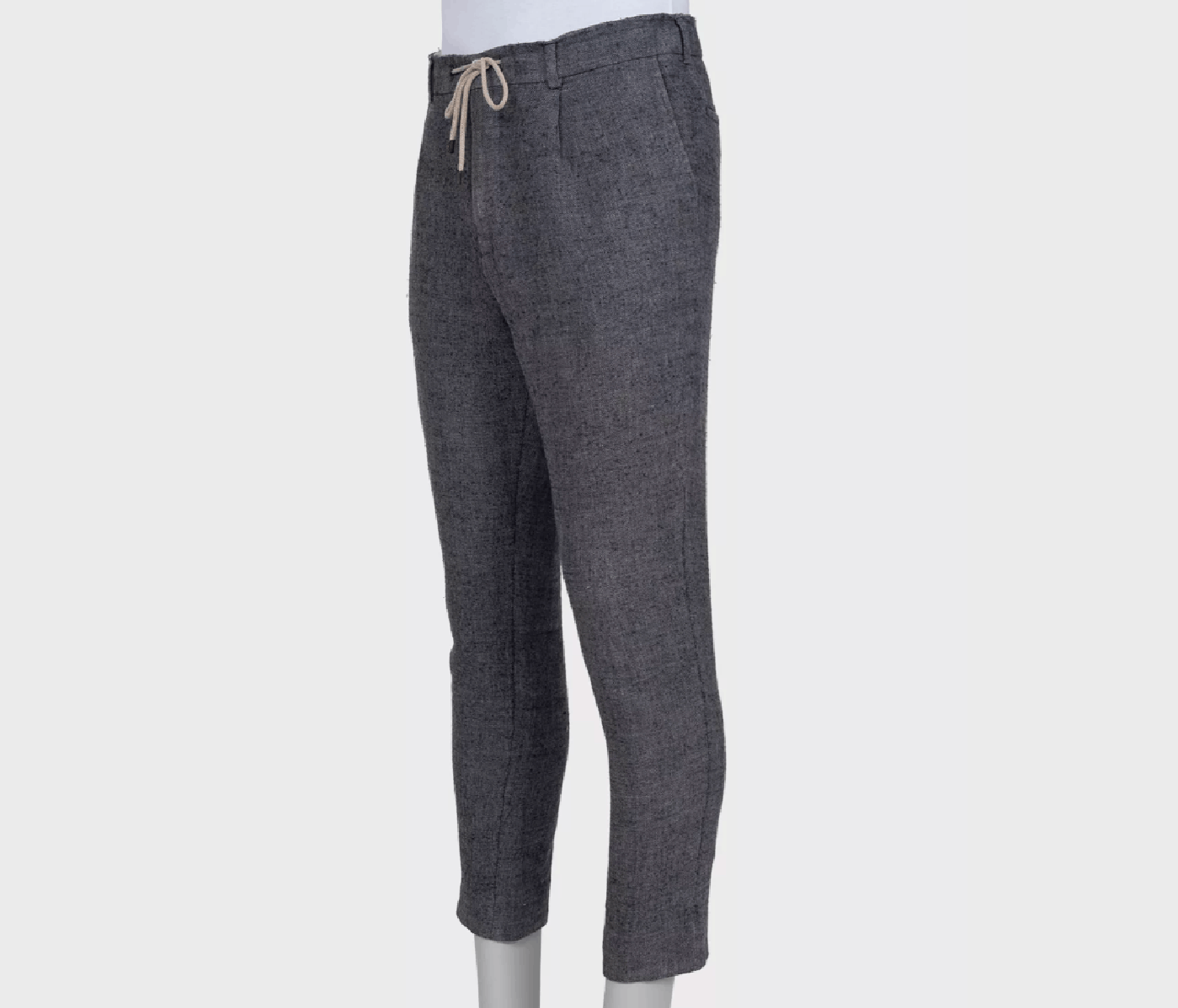 Brunello Cucinelli Brunello Cucinelli men’s gray slim-fit trousers with ties Size US 40 / EU 56 - 2 Thumbnail