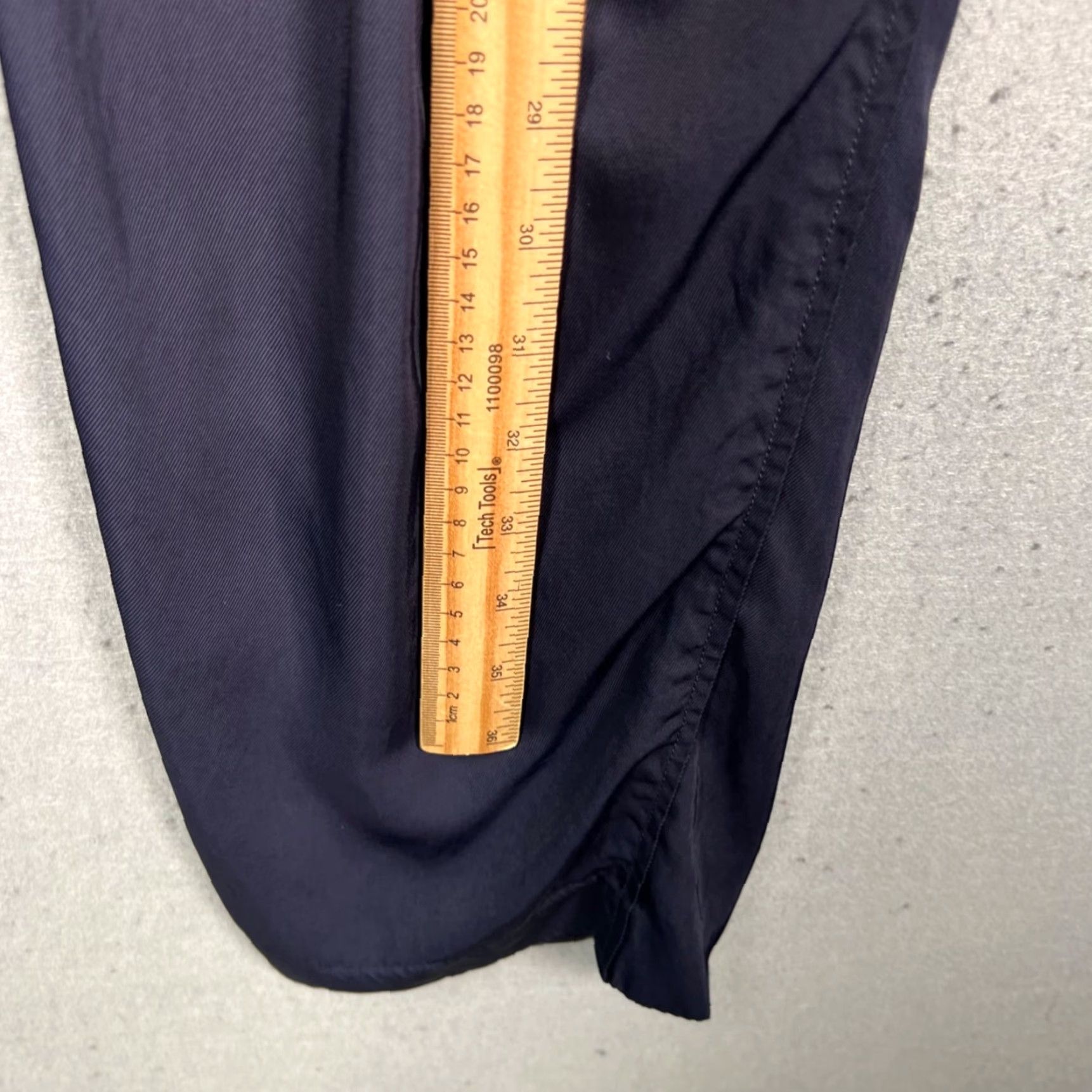 Rag & Bone rag & bone Womens Size 2 Blue Viscose Pleated Tapered Leg Pants Size 28" / US 6 / IT 42 - 6 Thumbnail