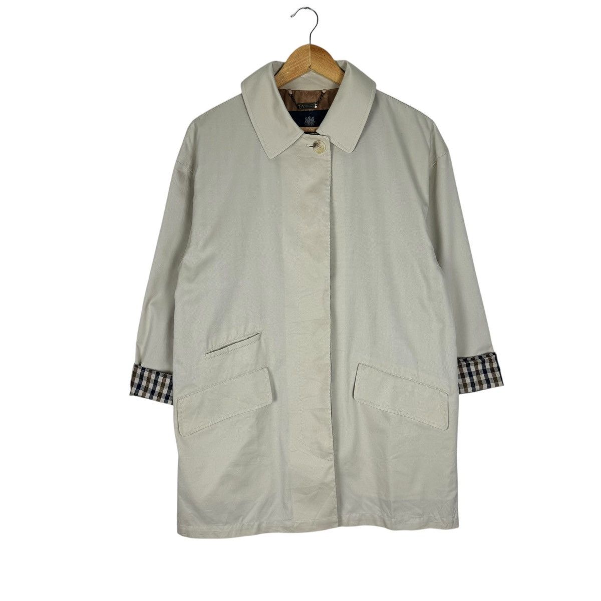 Aquascutum 🌟AQUASCUTUM LONDON OVERCOAT JACKET Size S / US 4 / IT 40 - 2 Thumbnail