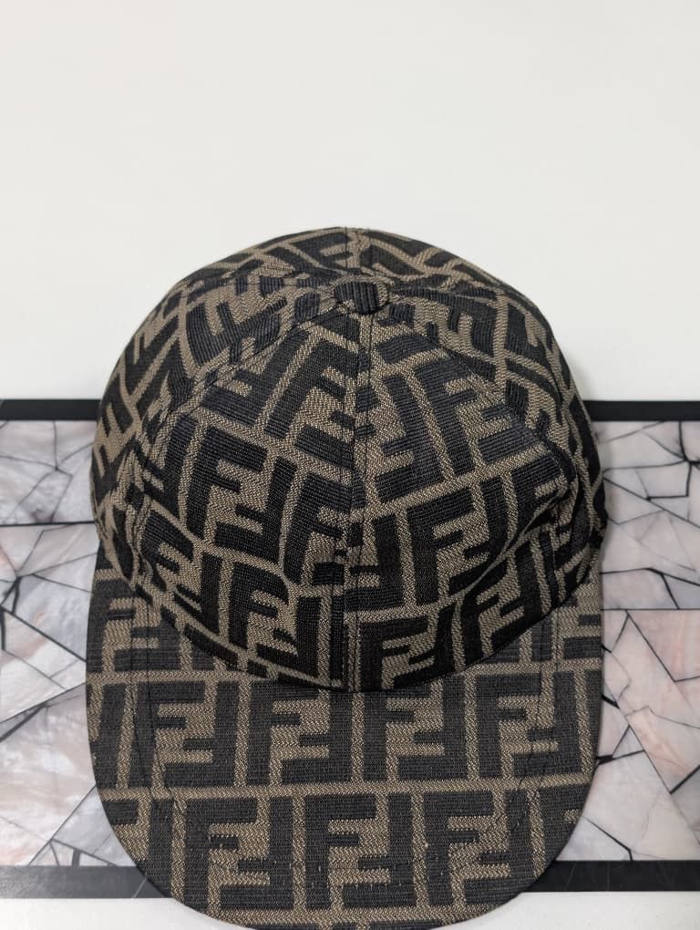 Fendi Fendi FF Monogram Cap – Brown/Black Size ONE SIZE - 4 Thumbnail