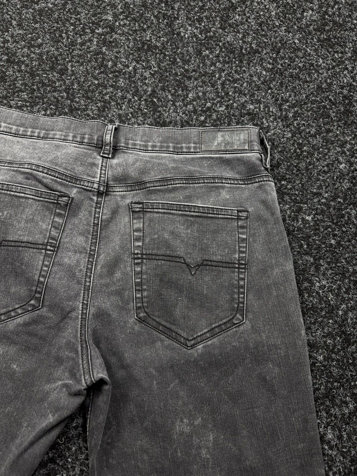 Diesel Luxury 00s Diesel D-Roisin Grey Wash Super Skinny Y2K Jeans Size 30" / US 8 / IT 44 - 16 Thumbnail