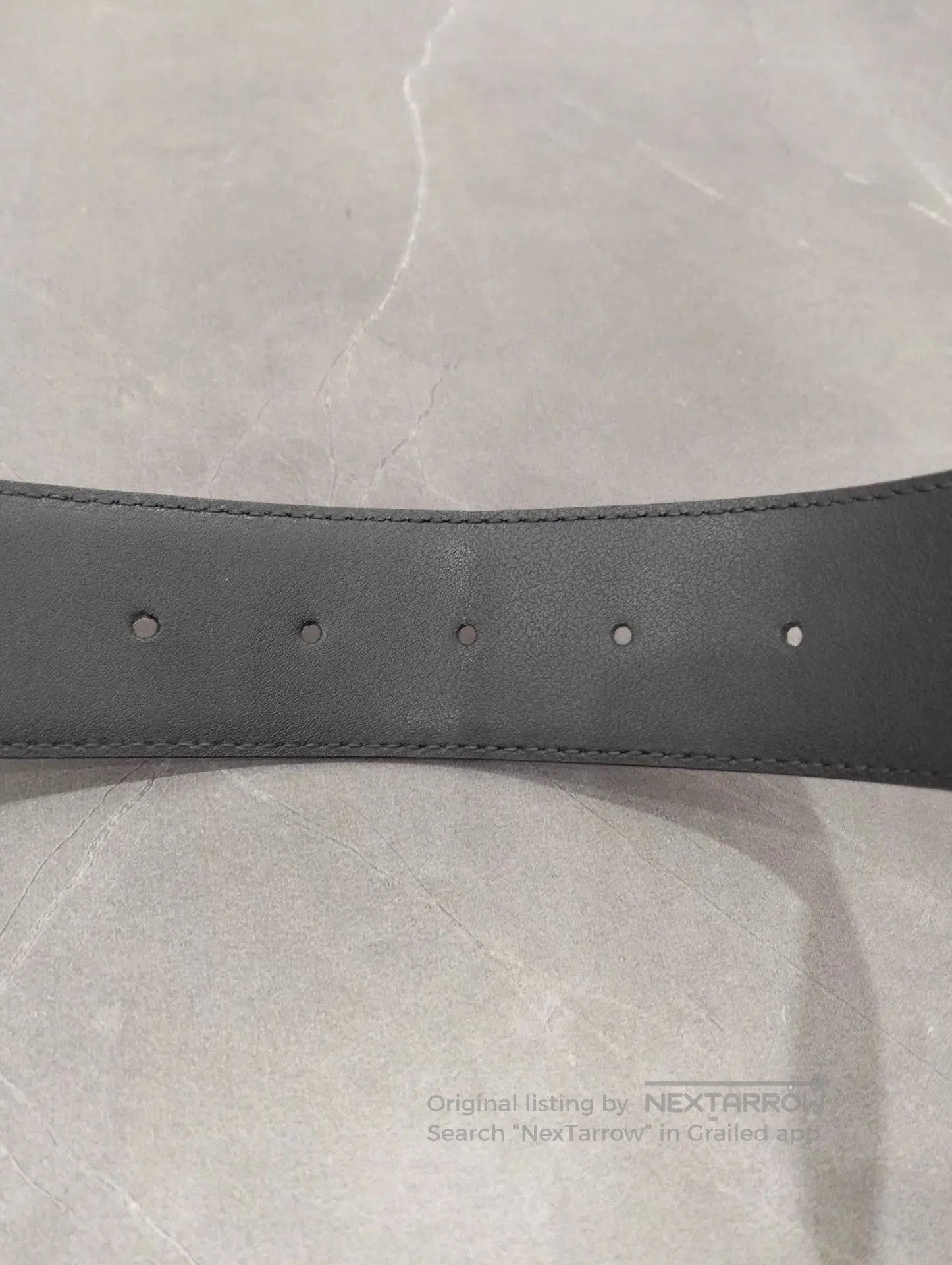 Gucci Black Leather Belt with Interlocking G Buckle. Size ONE SIZE - 5 Thumbnail