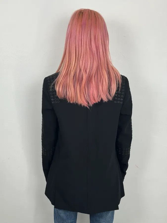Givenchy SS2011 Givenchy Black Wool Eyelet Studded Blazer by Riccardo Tisci Size M / US 6-8 / IT 42-44 - 3 Thumbnail