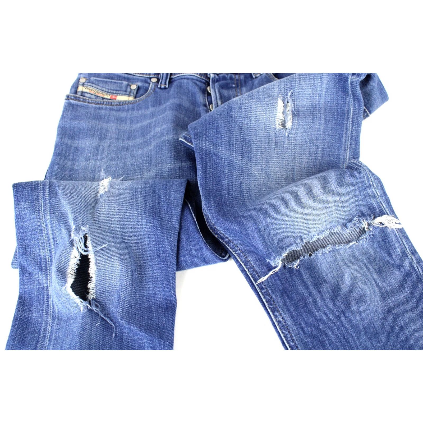 Diesel Diesel Tepphar Slim-Carrot 084QQ Stretch Jeans Men's Slim Carrot W28/L32 Blue Size US 28 / EU 44 - 4 Thumbnail