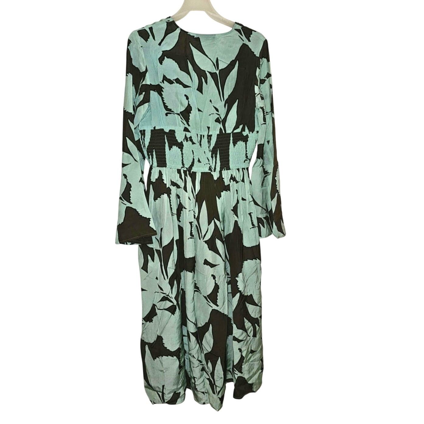 Anthropologie New DHRUV KAPOOR Long Sleeve V-Neck Maxi Dress $248 MEDIUM Size M / US 6-8 / IT 42-44 - 6 Thumbnail