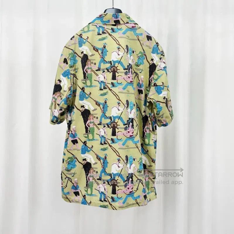 Prada Prada Cartoon Print Short Sleeve Shirt. Size US M / EU 48-50 / 2 - 2 Thumbnail