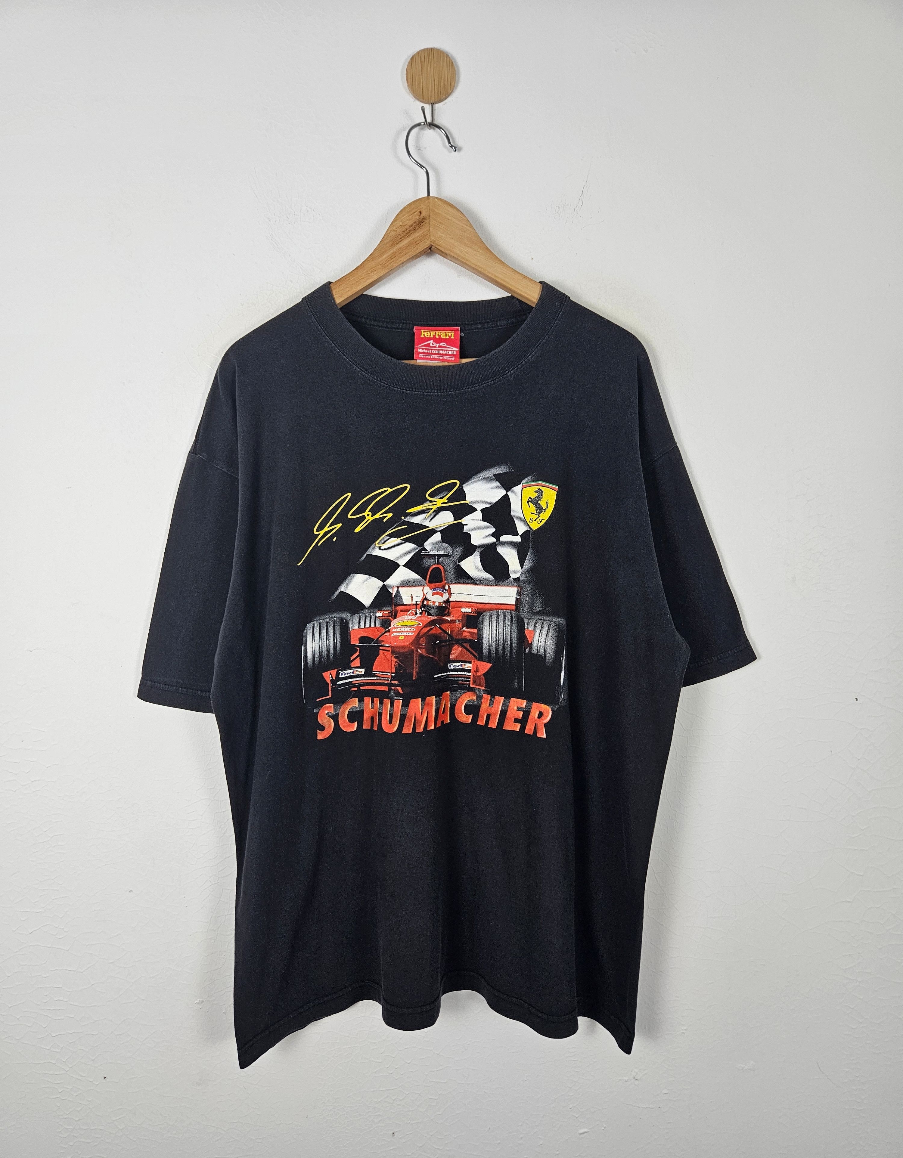 Vintage Michael Schumacher Formula One 90s F1 Ferrari shirt