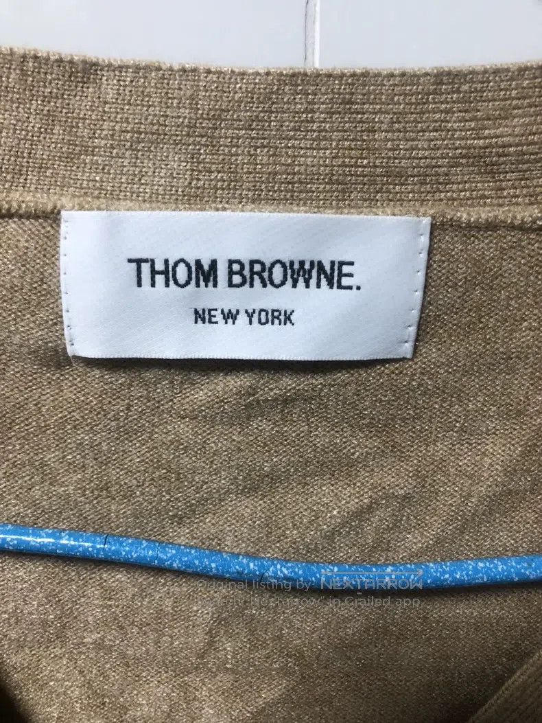 Thom Browne Thom Browne Khaki Sweater with Front Dog Embroidery Size US M / EU 48-50 / 2 - 3 Thumbnail