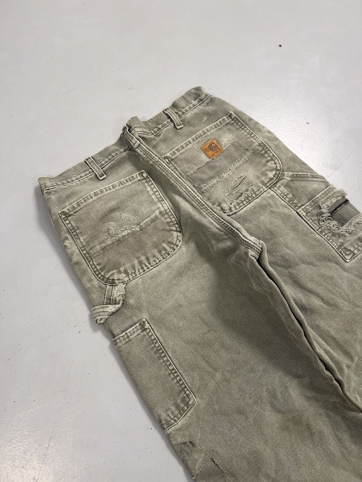 Carhartt Rare Vintage Carhartt B111 MOS blanket line carpenter denim Size US 33 - 10 Thumbnail