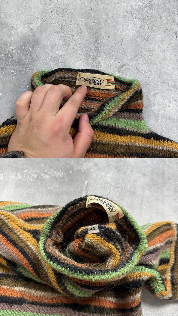 Missoni Missoni Sport Wool Blend Striped Turtleneck Knit Pullover 44 Size M / US 6-8 / IT 42-44 - 5 Thumbnail