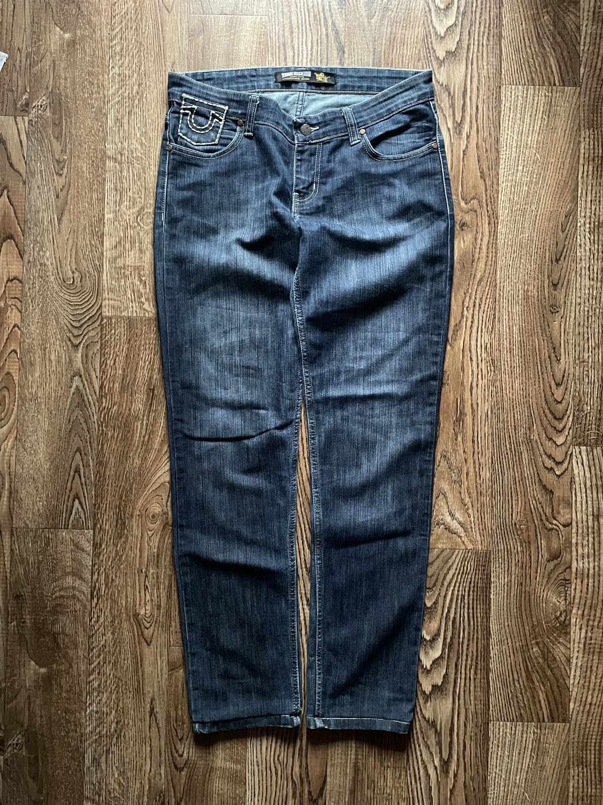True Religion Women’s Vintage True Religion Jeans Rare Y2K Size 33" - 2 Thumbnail