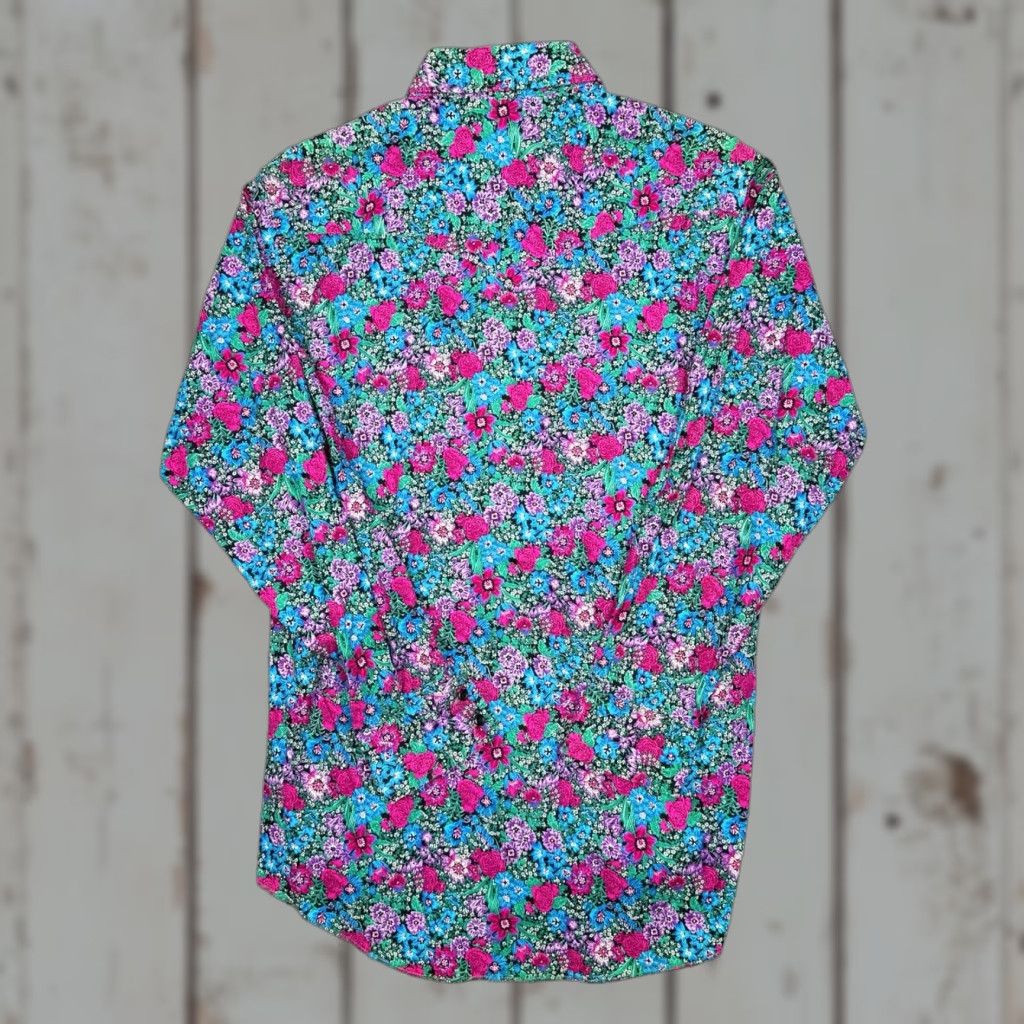 Wrangler Vtg Wrangler Western Aztec Floral All Over Print Button Up Shirt Mens Medium Size US M / EU 48-50 / 2 - 1 Thumbnail