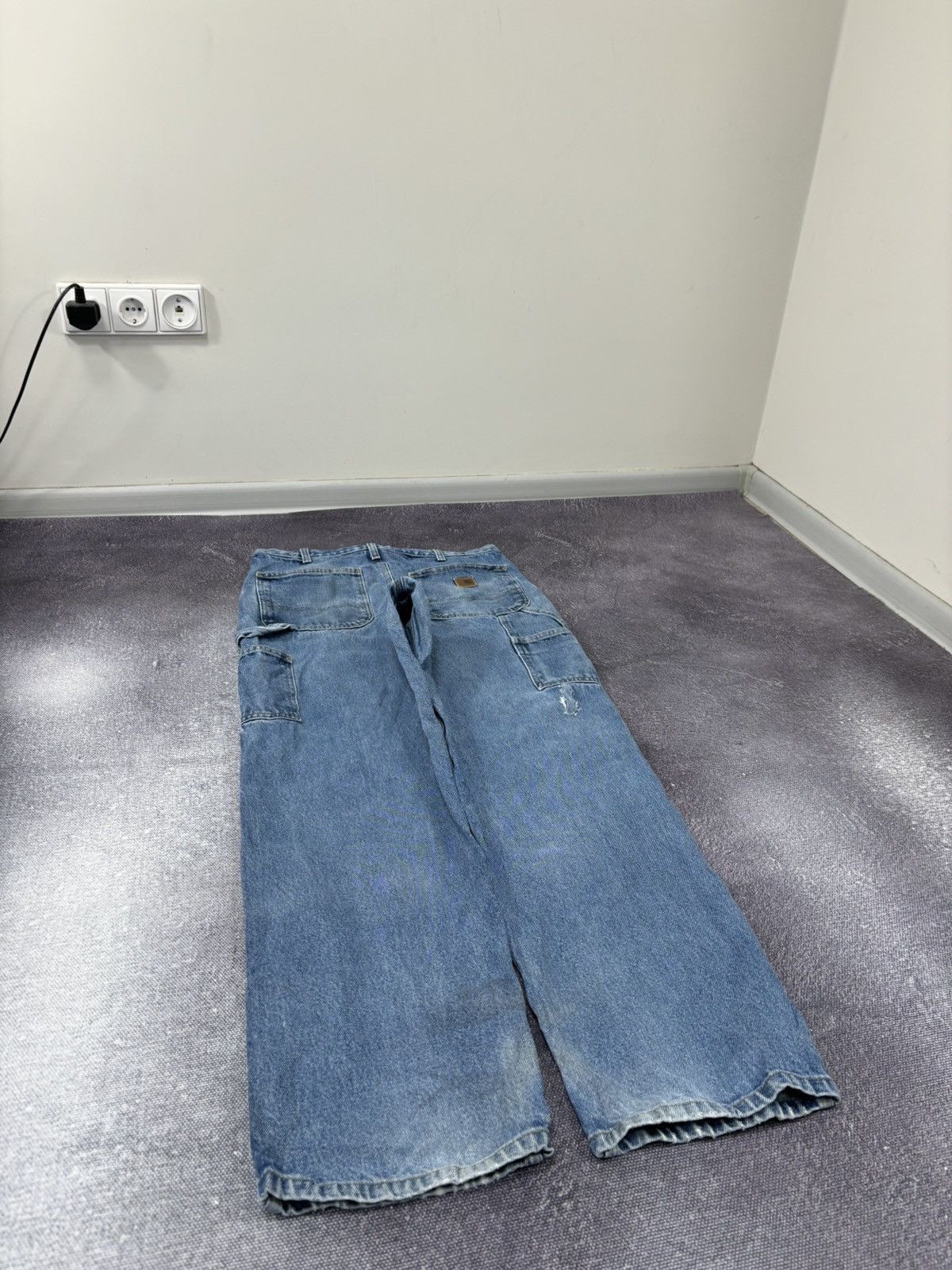 Carhartt Vintage Carhartt Dungaree Fit USA Faded Denim Baggy Jeans Size US 32 / EU 48 - 4 Thumbnail