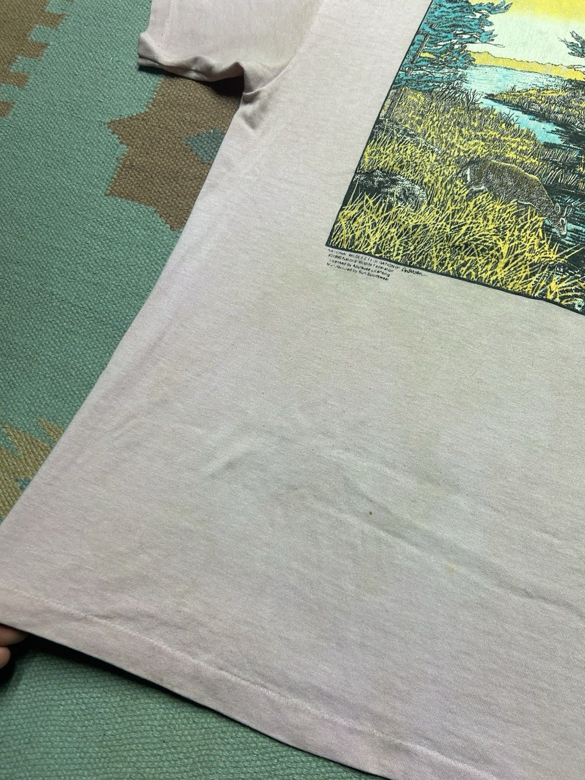 Vintage Vtg 90s t shirt national wildlife federation deer nature L Size US L / EU 52-54 / 3 - 2 Thumbnail