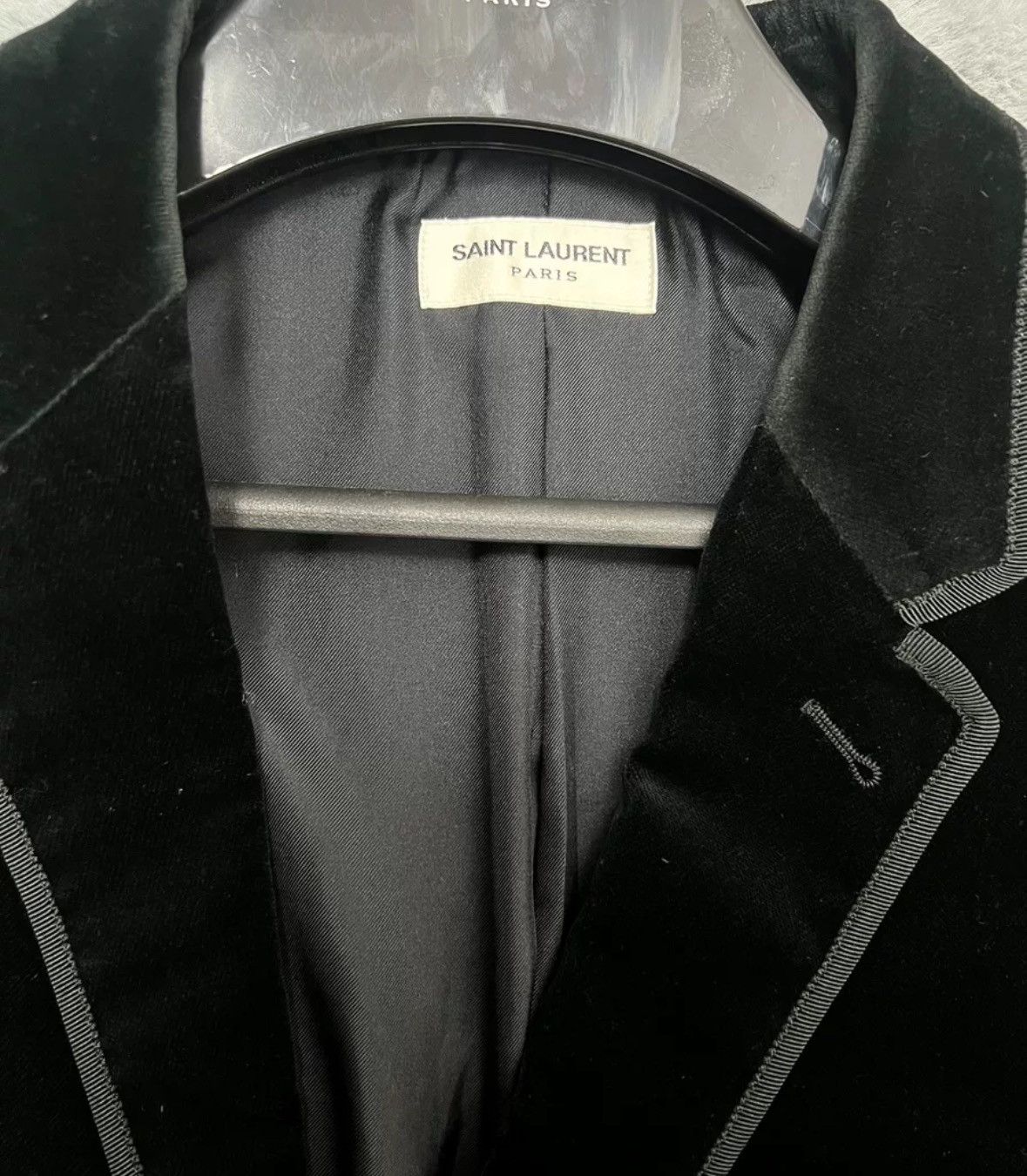 Saint Laurent Paris × Yves Saint Laurent Saint Laurent SLP Authentic Black Velvet Palace Suit Size US L / EU 52-54 / 3 - 4 Thumbnail