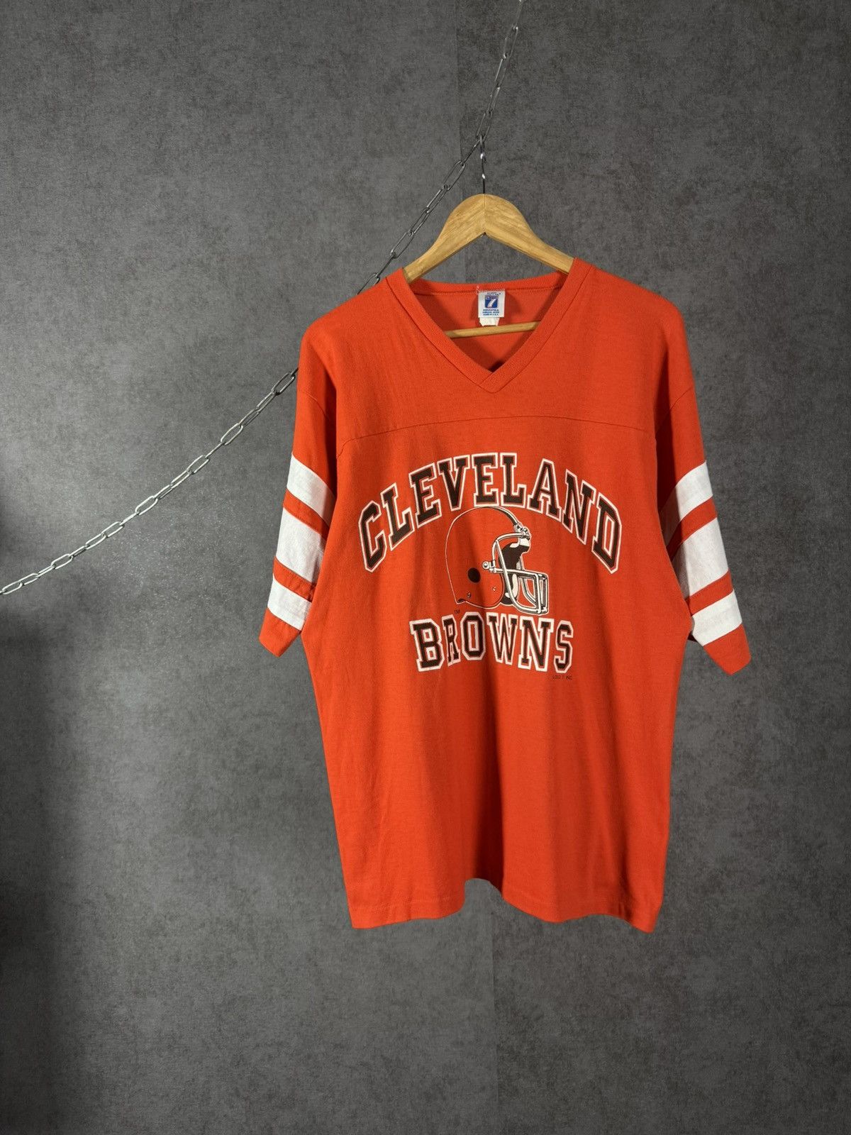Logo 7 Cleveland Browns NFL vintage made in USA tee Size US L / EU 52-54 / 3 - 1 Thumbnail
