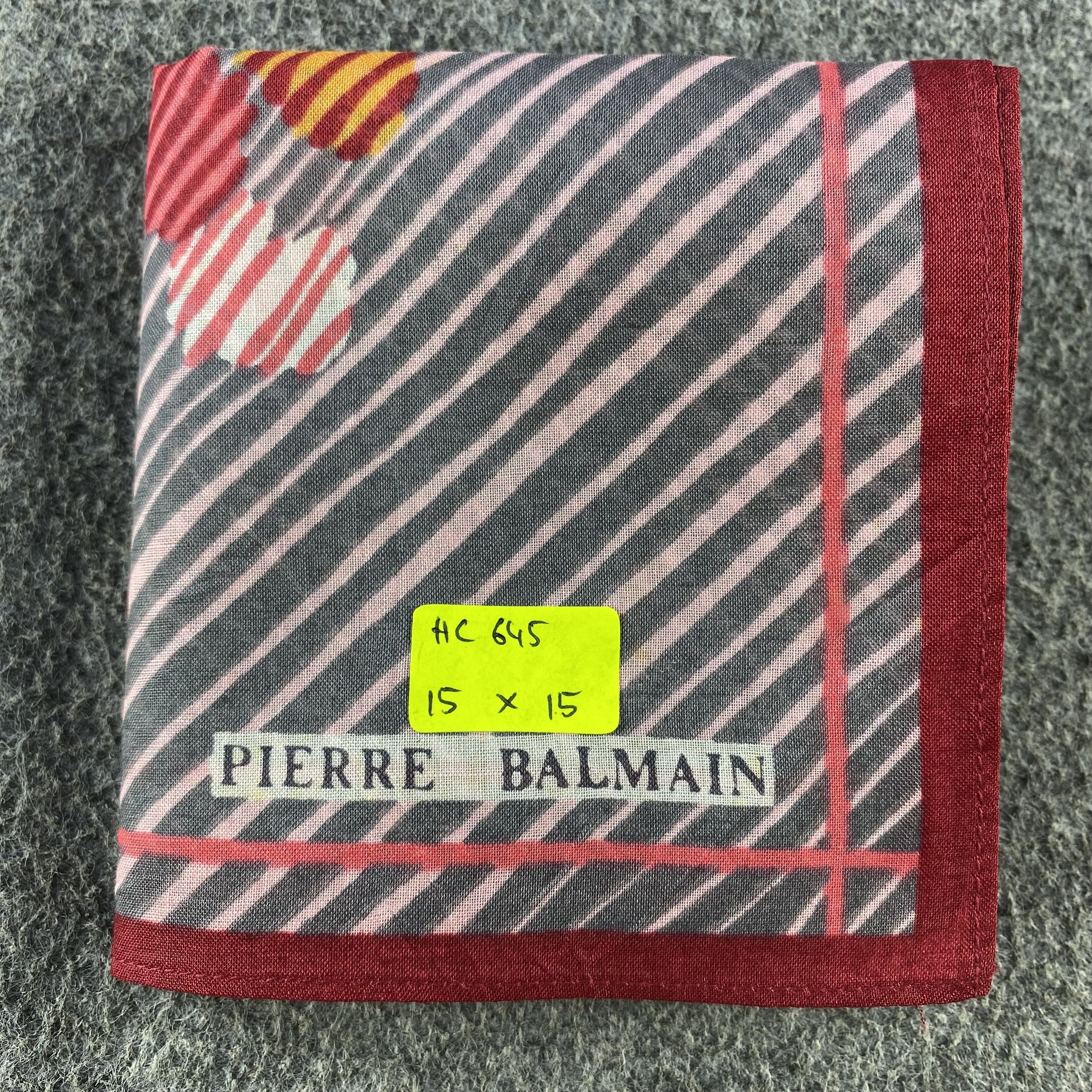 Pierre Balmain × Vintage Pierre Balmain Handkerchief/Neckerchief/Bandana HC645 Size ONE SIZE - 5 Thumbnail