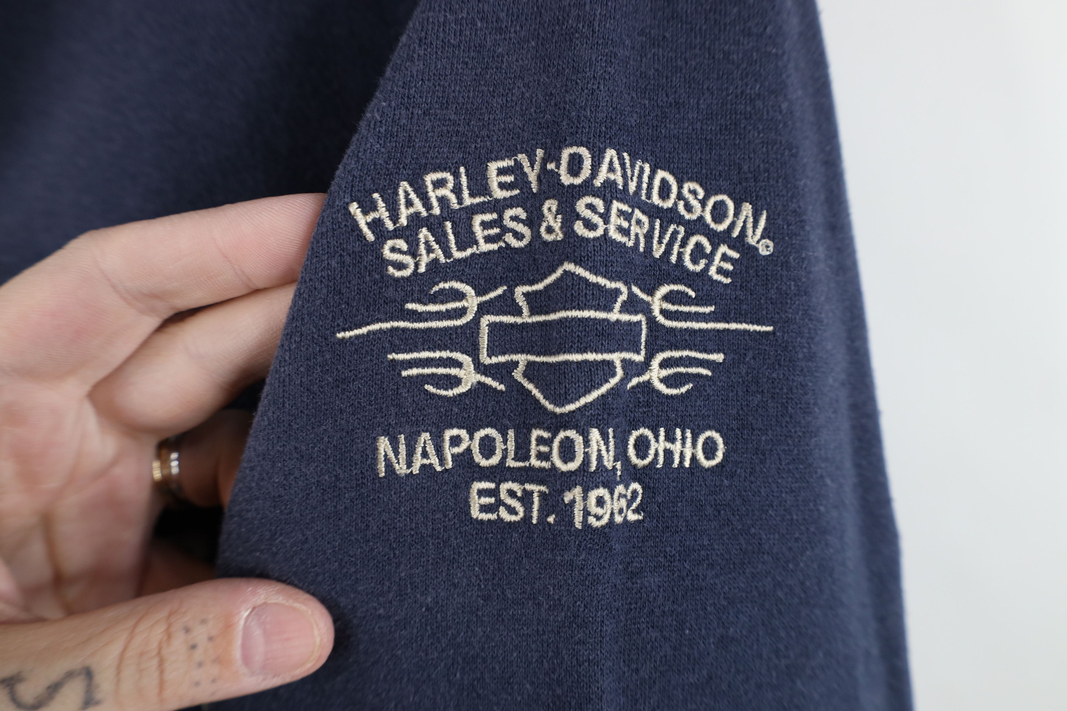 Harley Davidson Vintage Harley Davidson Spell Big Logo Crewneck Sweatshirt Size US M / EU 48-50 / 2 - 4 Thumbnail