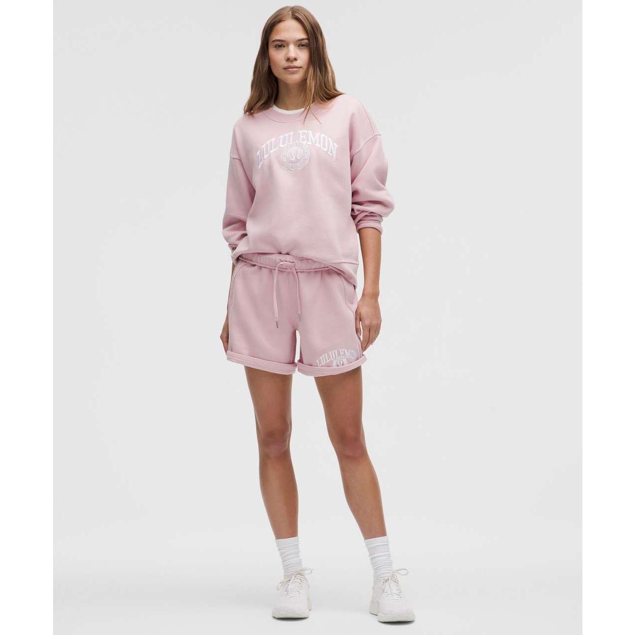 Lululemon $88 New Lululemon Scuba Oversized Mid Rise Short - Pink - S Size 28" / US 6 / IT 42 - 4 Thumbnail