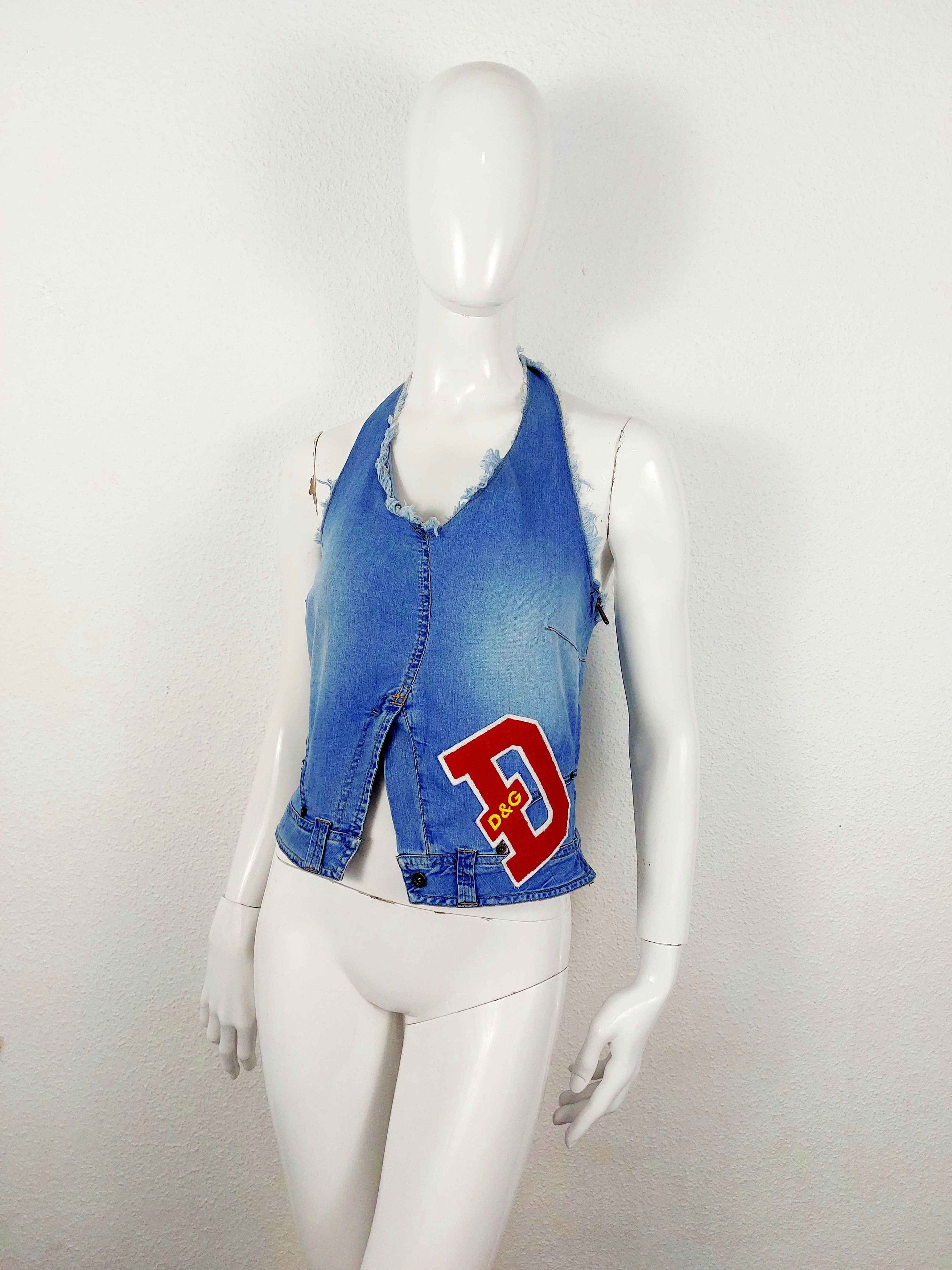 Dolce & Gabbana Dolce Gabbana D&G Patch Patches Cheerleader Bustier Top Size M / US 6-8 / IT 42-44 - 3 Thumbnail