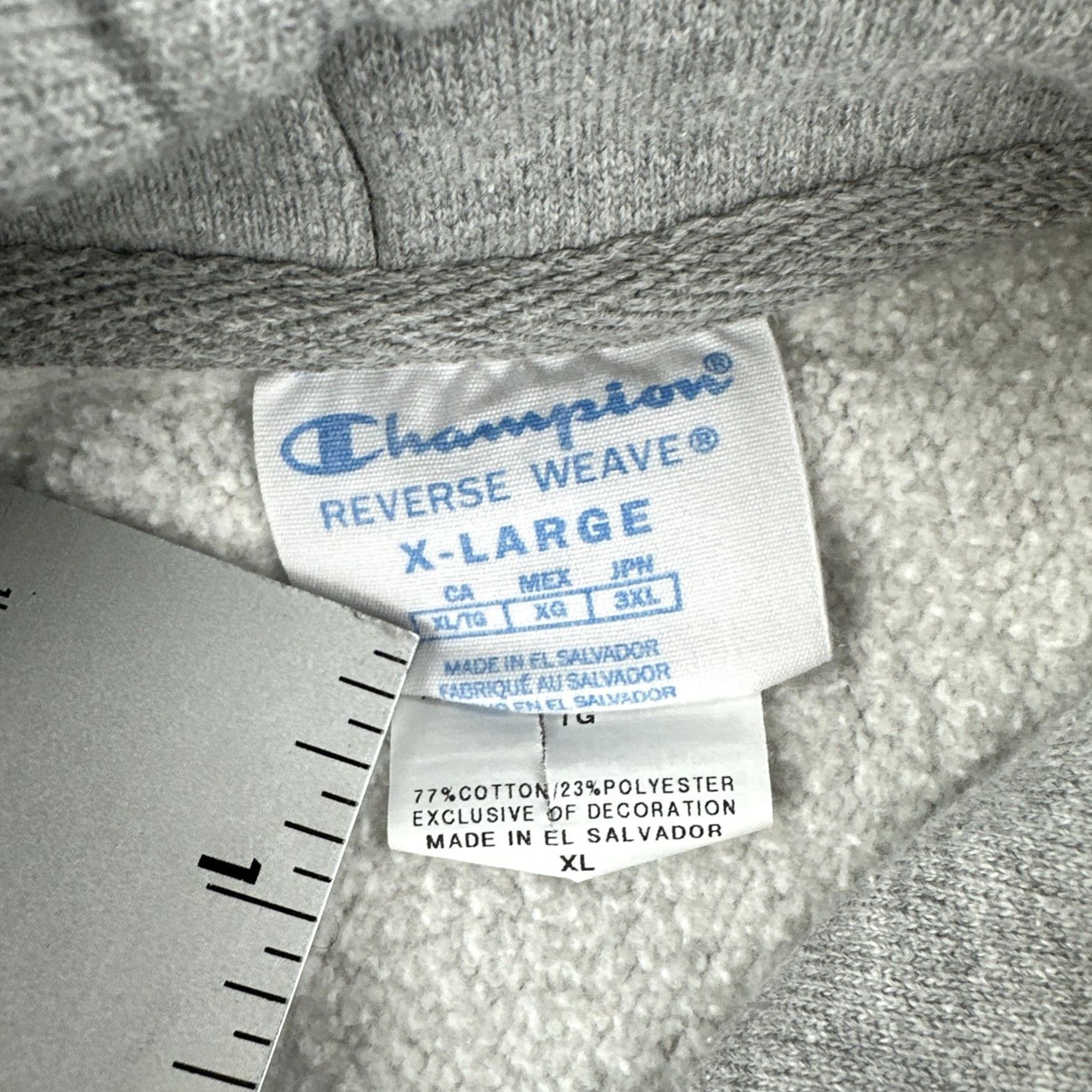 Champion VINTAGE Champion Reverse Weave Hood Mens XL Gray Hoodie Embroidered MOMA 90s Y2K Size US XL / EU 56 / 4 - 7 Thumbnail
