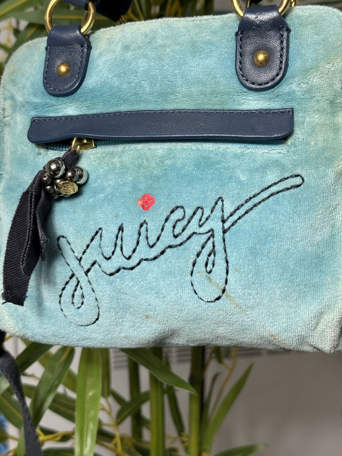 Juicy Couture VINTAGE JUICY COUTURE VELOUR 2000s MINI BAG Size ONE SIZE - 2 Thumbnail