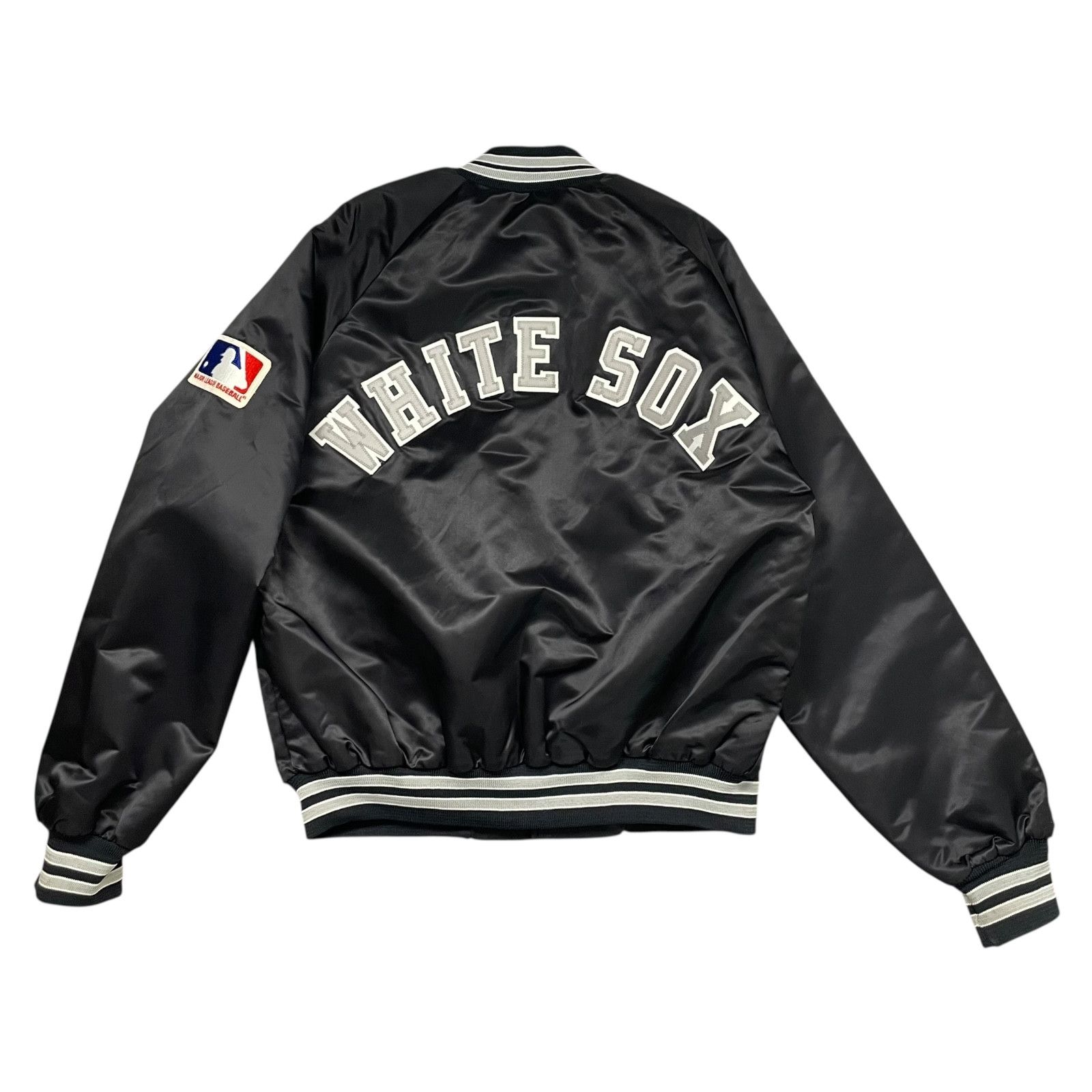 MLB VTG 90s CHICAGO WHITE SOX CHALK LINE SATIN JACKET SPELL OUT Size US L / EU 52-54 / 3 - 1 Thumbnail