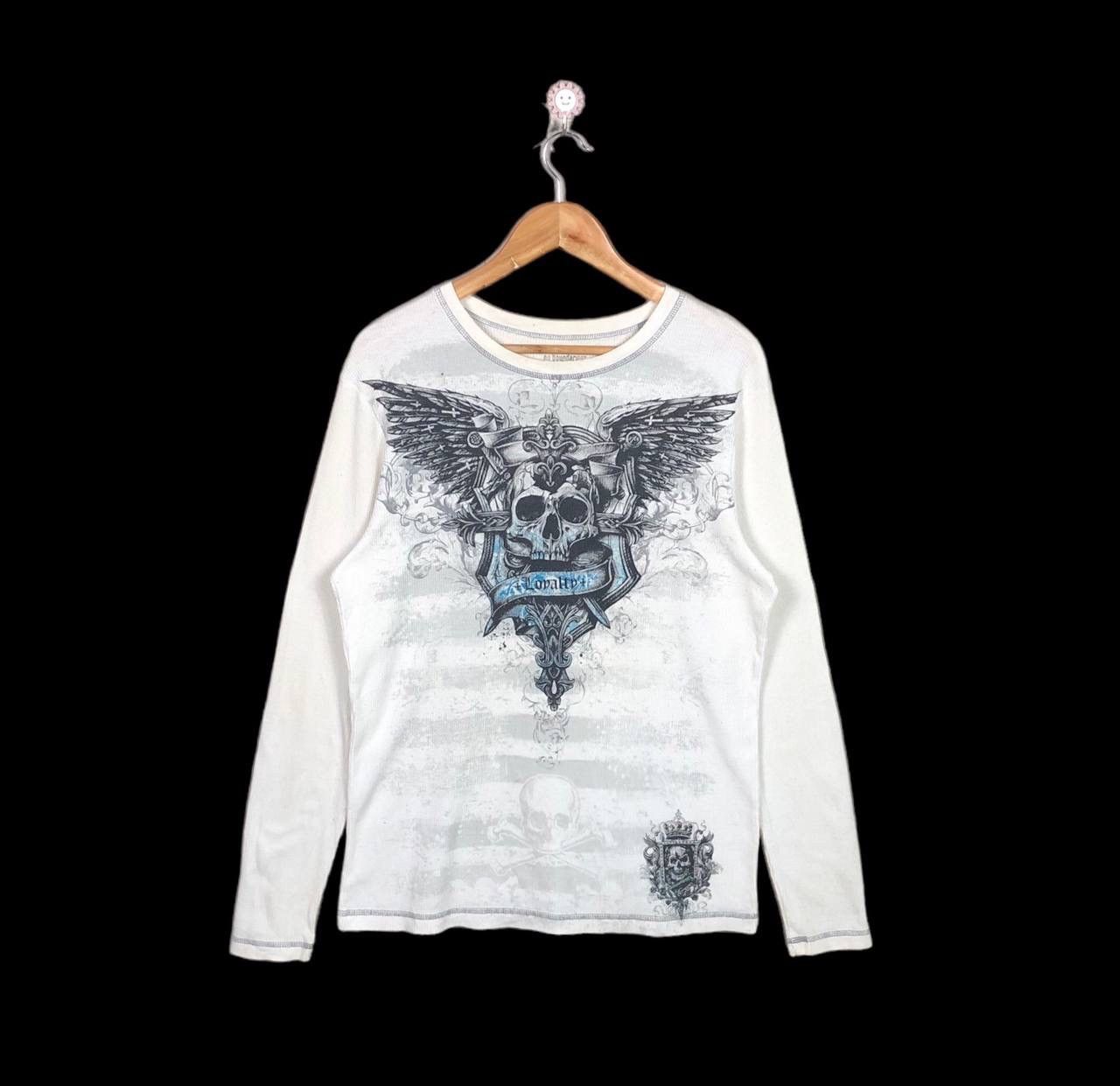 Affliction No Boundaries Wings Skull White T-Shirt Rapper Hiphop Size US M / EU 48-50 / 2 - 1 Thumbnail