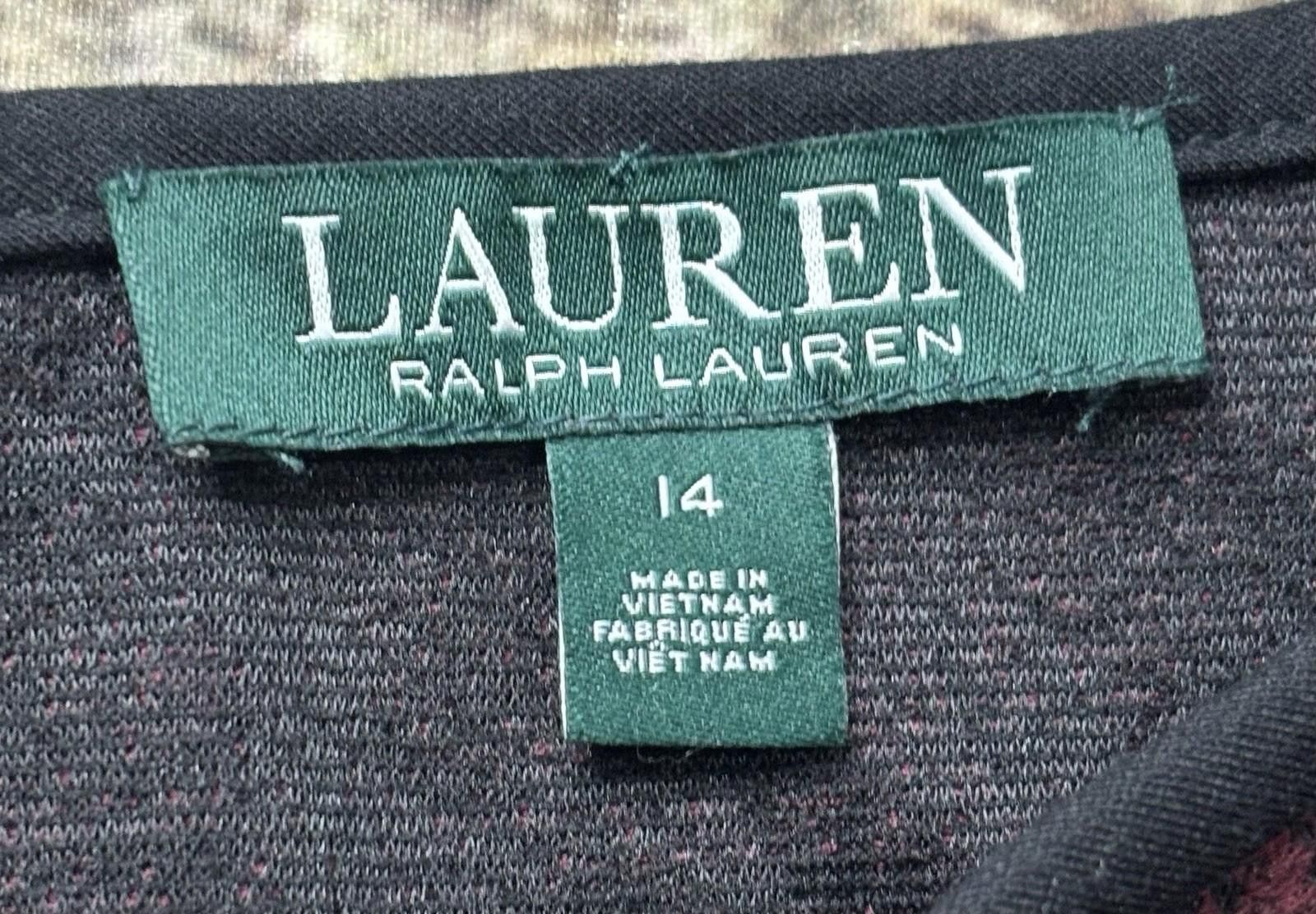Lauren Ralph Lauren Lauren Ralph Lauren Dress Womens Size 14 Ruched Jersey Size XL / US 12-14 / IT 48-50 - 2 Thumbnail