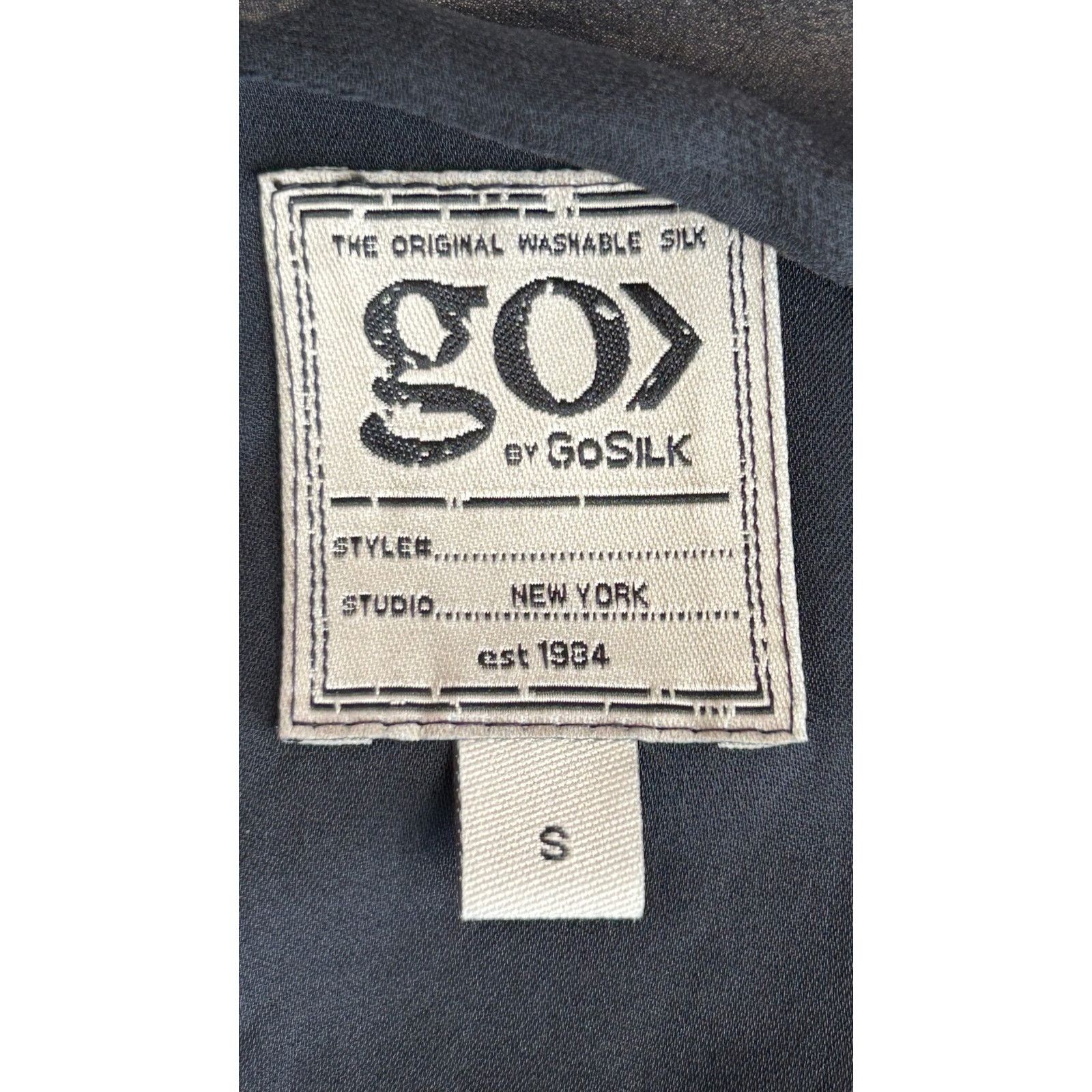 Other Go by GoSilk | Peasant Sleeve Flowy Tunic Blouse | Medium Size M / US 6-8 / IT 42-44 - 3 Thumbnail