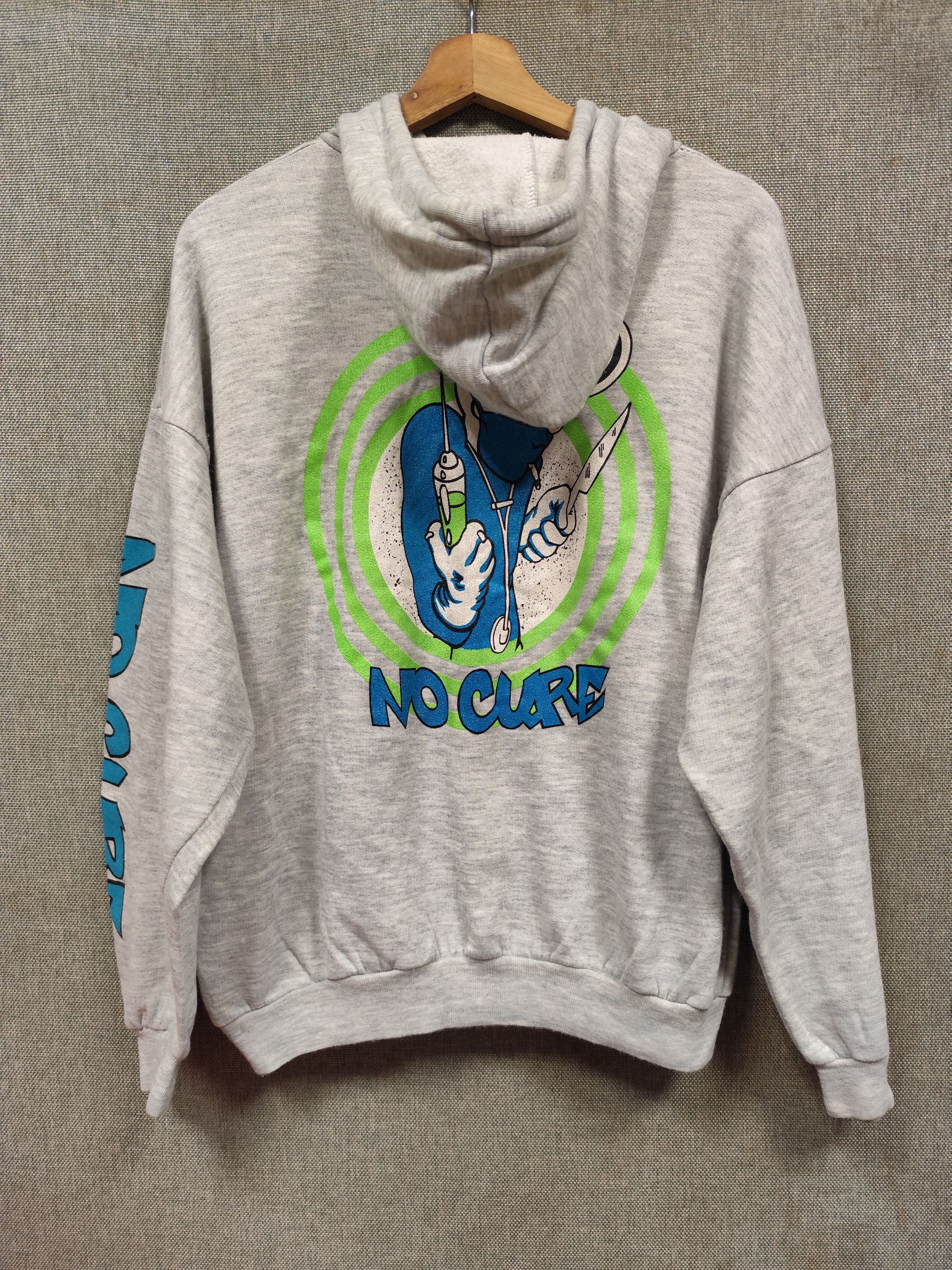 Band Tees × Vintage Vintage hoodie 90s band sick of it all"no cure" Size US M / EU 48-50 / 2 - 1 Thumbnail