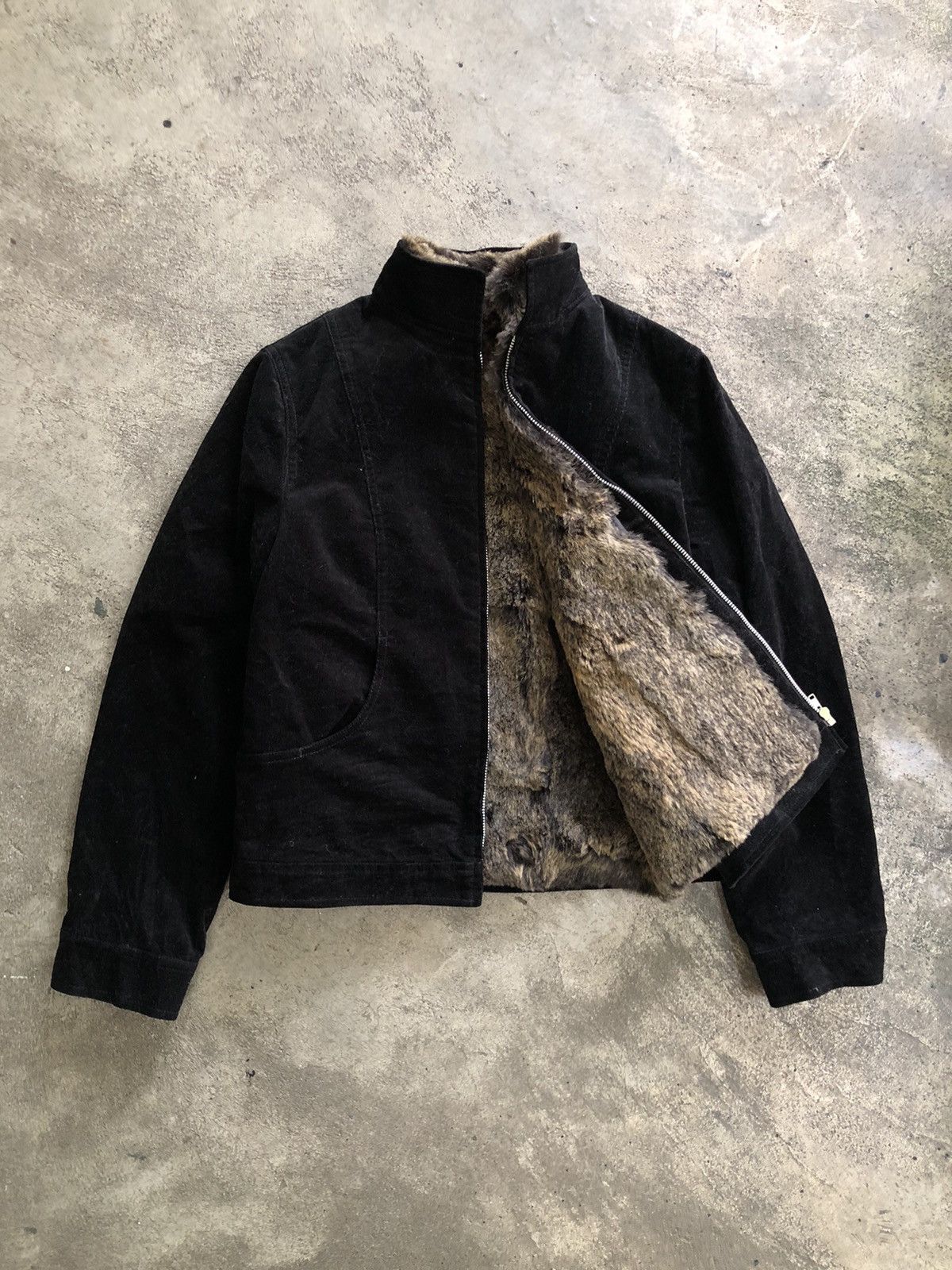 If Six Was Nine BLUE STREAK CORDUROY JACKET FUR LAYER IFSIXWASNINE LGB STYLE Size ONE SIZE - 1 Thumbnail