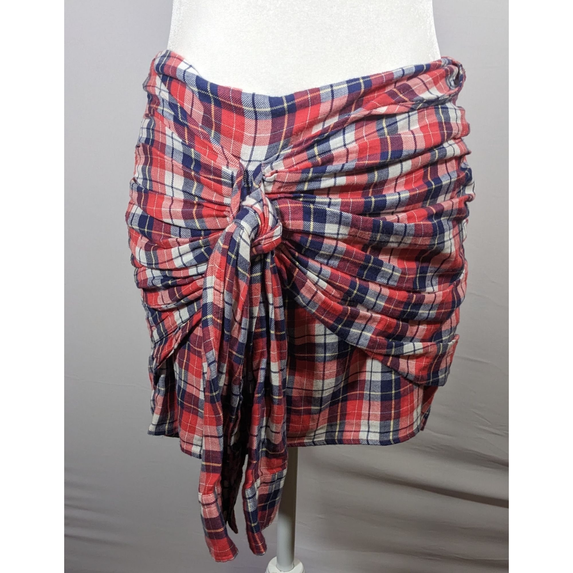 Gant Rugger Gant Rugger Grunge 90s Style Plaid Faux Flannel Shirt Tie Sk Size 30" / US 8 / IT 44 - 5 Thumbnail