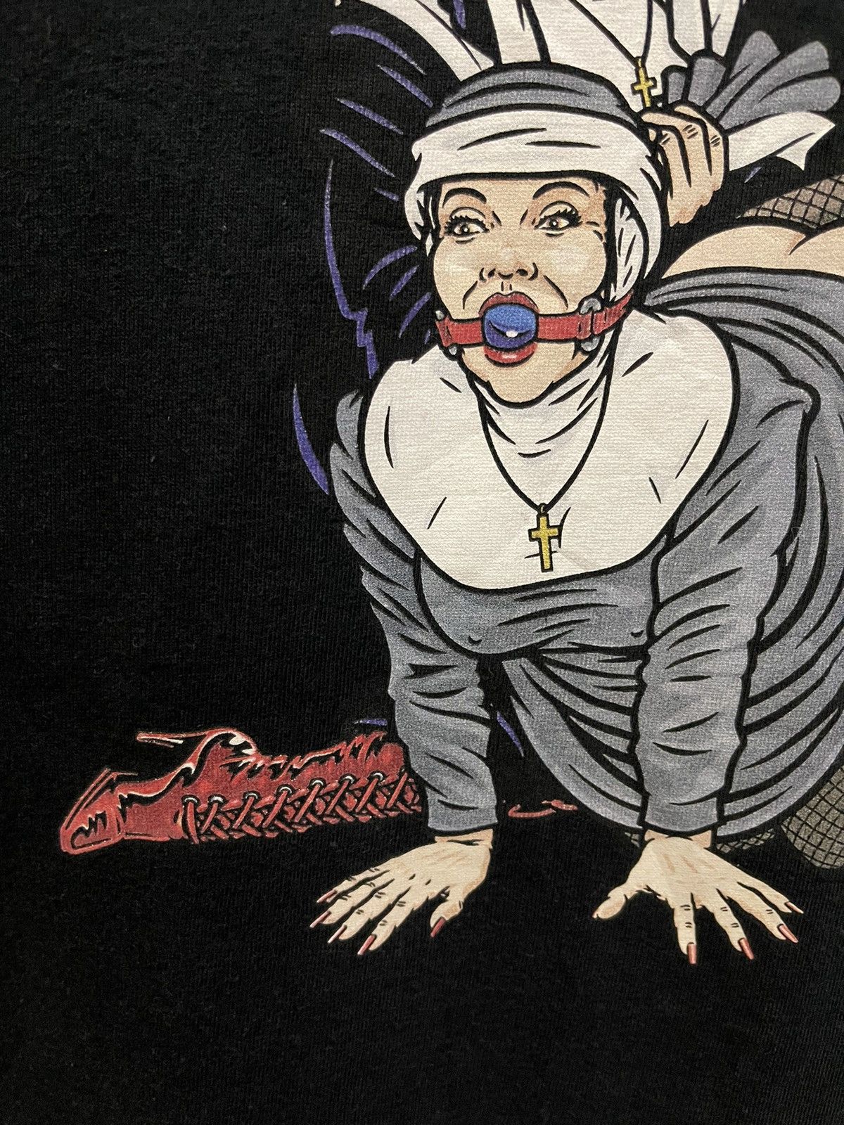 Supreme Supreme Nuns Tee Black FW22🔥🔥🔥 Size US L / EU 52-54 / 3 - 8 Thumbnail