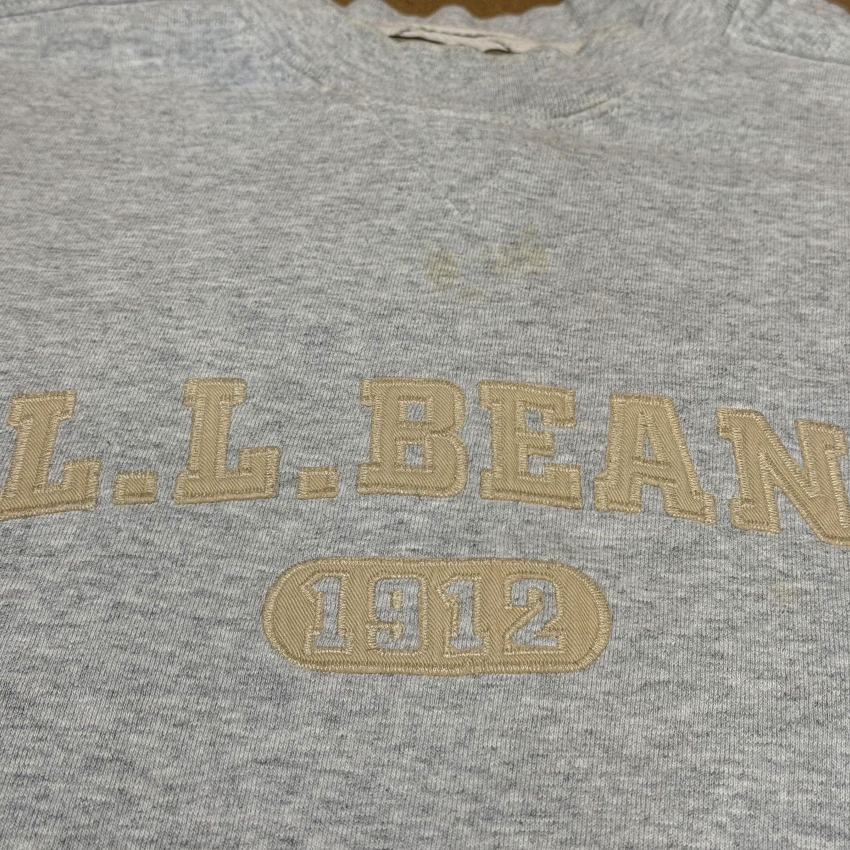 Vintage L.L. Bean Sweatshirt Mens XL Gray 1912 Embroidered Crewneck Pullover Fleece Size US XL / EU 56 / 4 - 3 Thumbnail