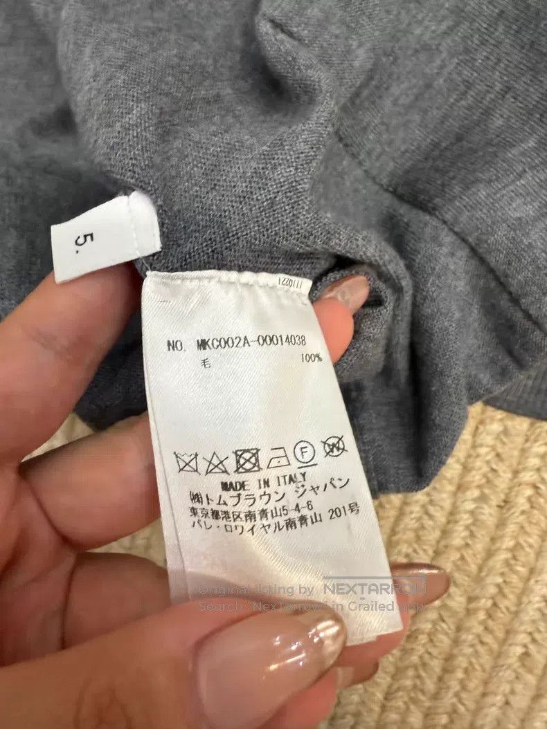 Thom Browne Thom Browne Grey Sweater Size US XXL / EU 58 / 5 - 4 Thumbnail