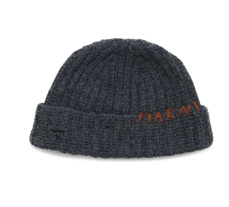 Marni BNWT AW24 MARNI SHETLAND MENDING GAUGE 5 BEANIE M Size ONE SIZE - 1 Thumbnail