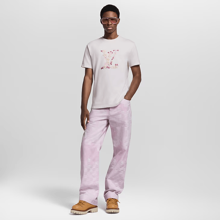 Louis Vuitton Embroidered T-Shirt Size US M / EU 48-50 / 2 - 4 Thumbnail