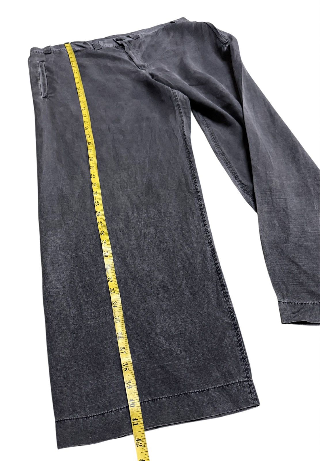 Yohji Yamamoto Y's Yohji Yamamoto Pants Cargo Linne greey Size US 35 - 8 Thumbnail
