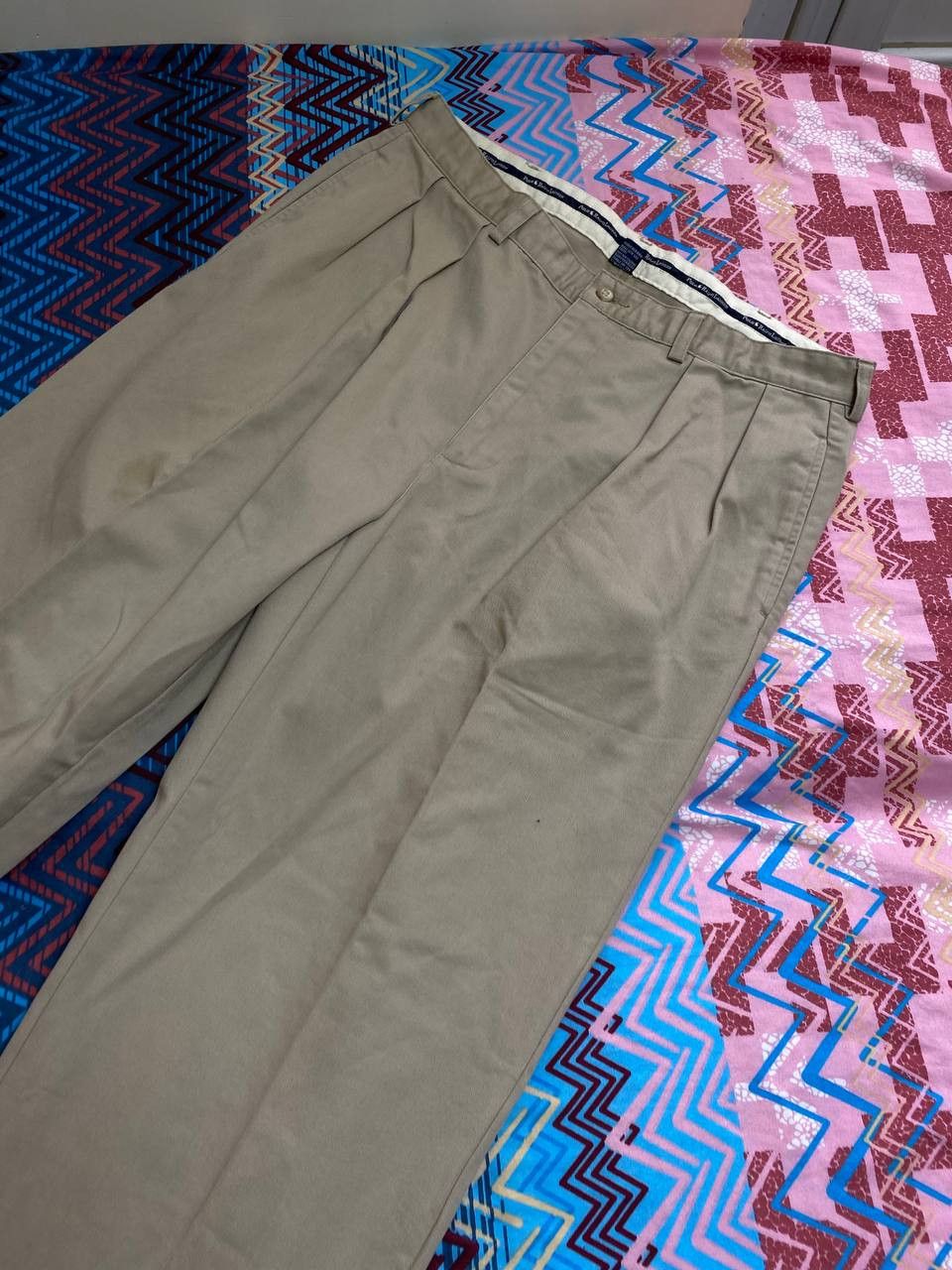 Polo Ralph Lauren × Ralph Lauren Vintage Polo Ralph Lauren Patterned Baggy Pants Size US 38 / EU 54 - 5 Thumbnail