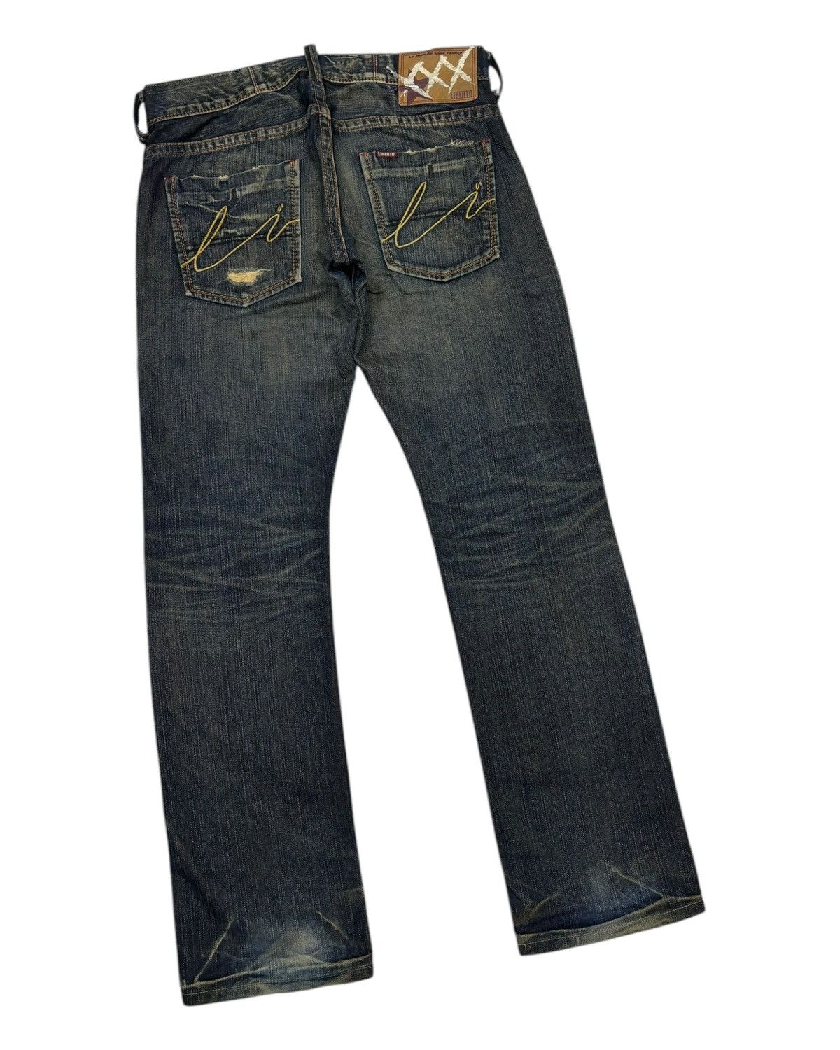 If Six Was Nine × Japanese Brand × Tornado Mart LIBERTO XXX JAPANESE DENIM PUNK RUSTY DISTRESSED DENIM JEANS Size US 32 / EU 48 - 6 Thumbnail