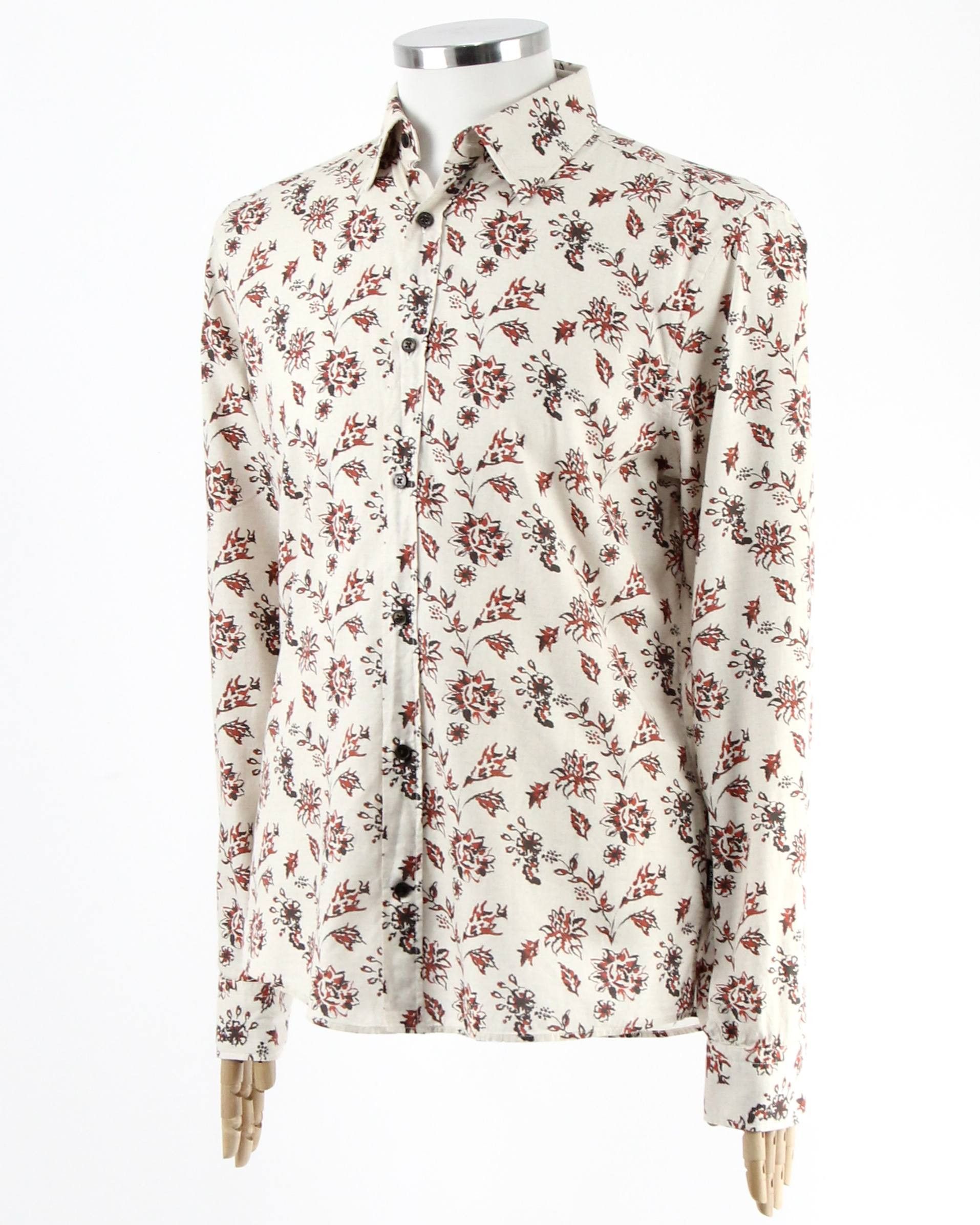 Joop! JOOP! JEANS Light beige shirt with pattern Size US M / EU 48-50 / 2 - 2 Thumbnail