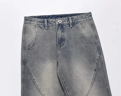 VIBE High street trend stitching washed wide-leg jeans Size US 32 / EU 48 - 3 Thumbnail