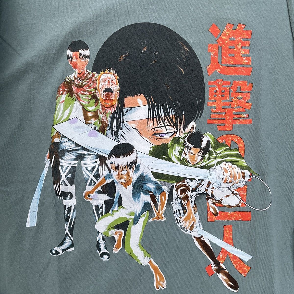 Vintage Susweeb Attack On Titan Levi Ackerman Anime Promo Shirt Size US XL / EU 56 / 4 - 2 Thumbnail